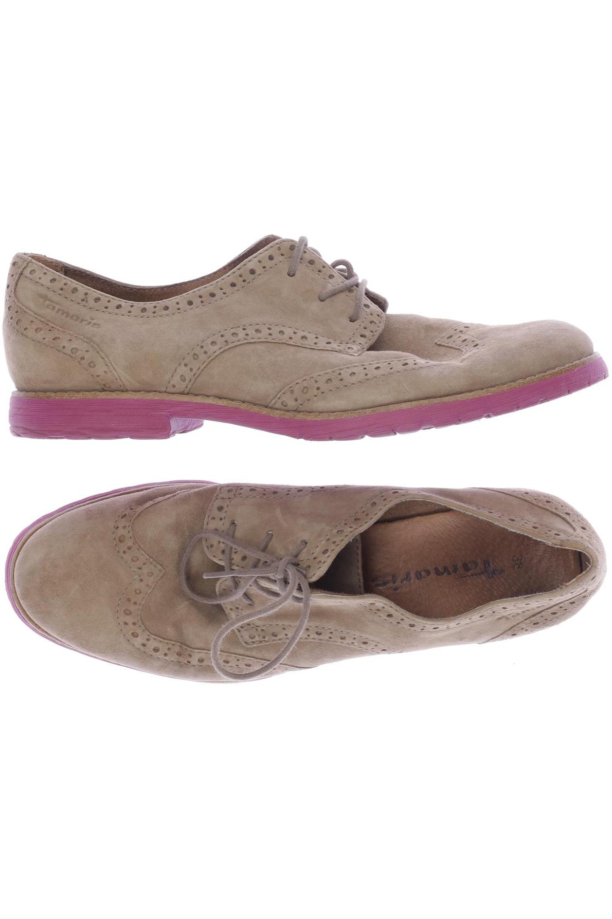 

Tamaris Damen Halbschuh, beige, Gr. 38