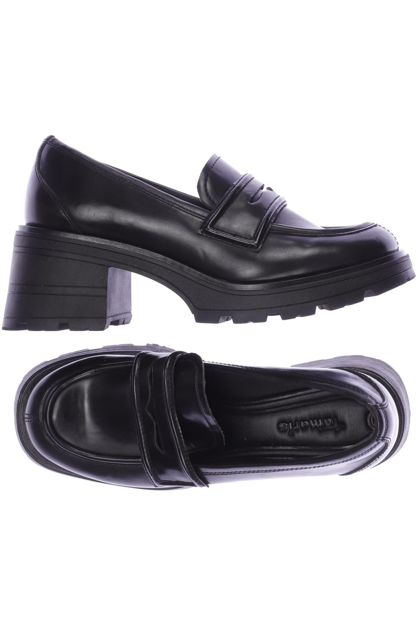 

Tamaris Damen Halbschuh, schwarz, Gr. 39