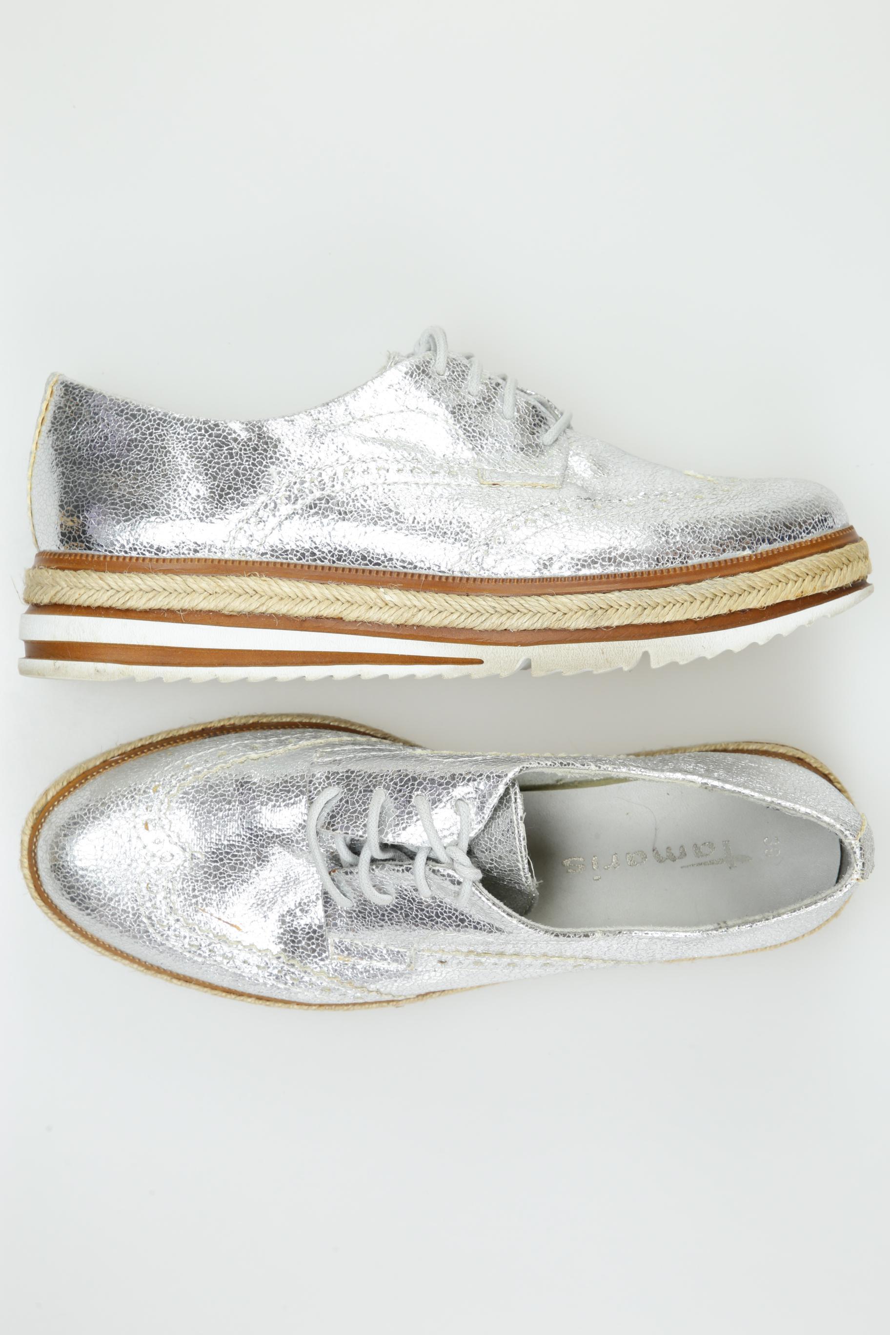 

Tamaris Damen Halbschuh, silber, Gr. 39