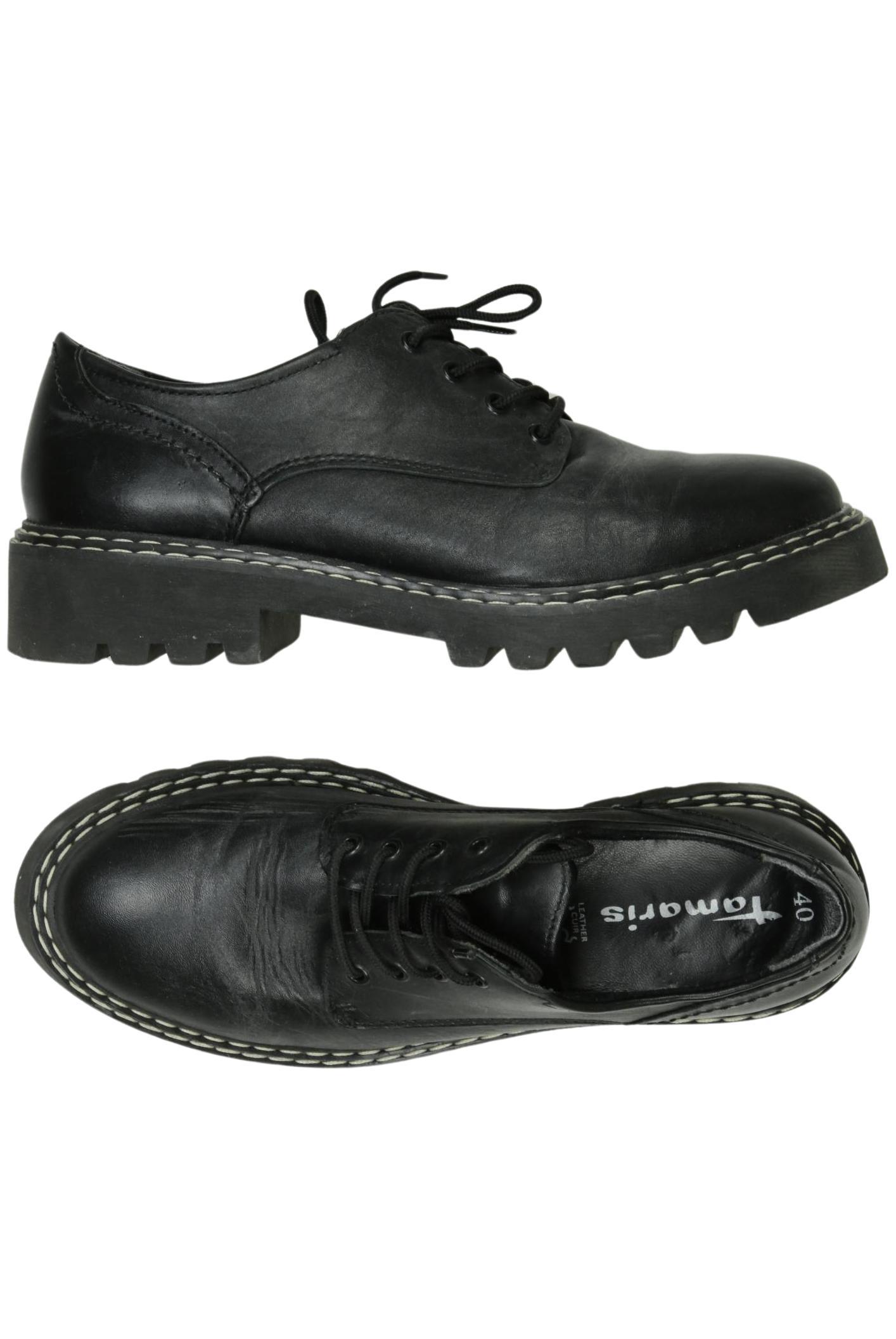 

Tamaris Damen Halbschuh, schwarz, Gr. 40