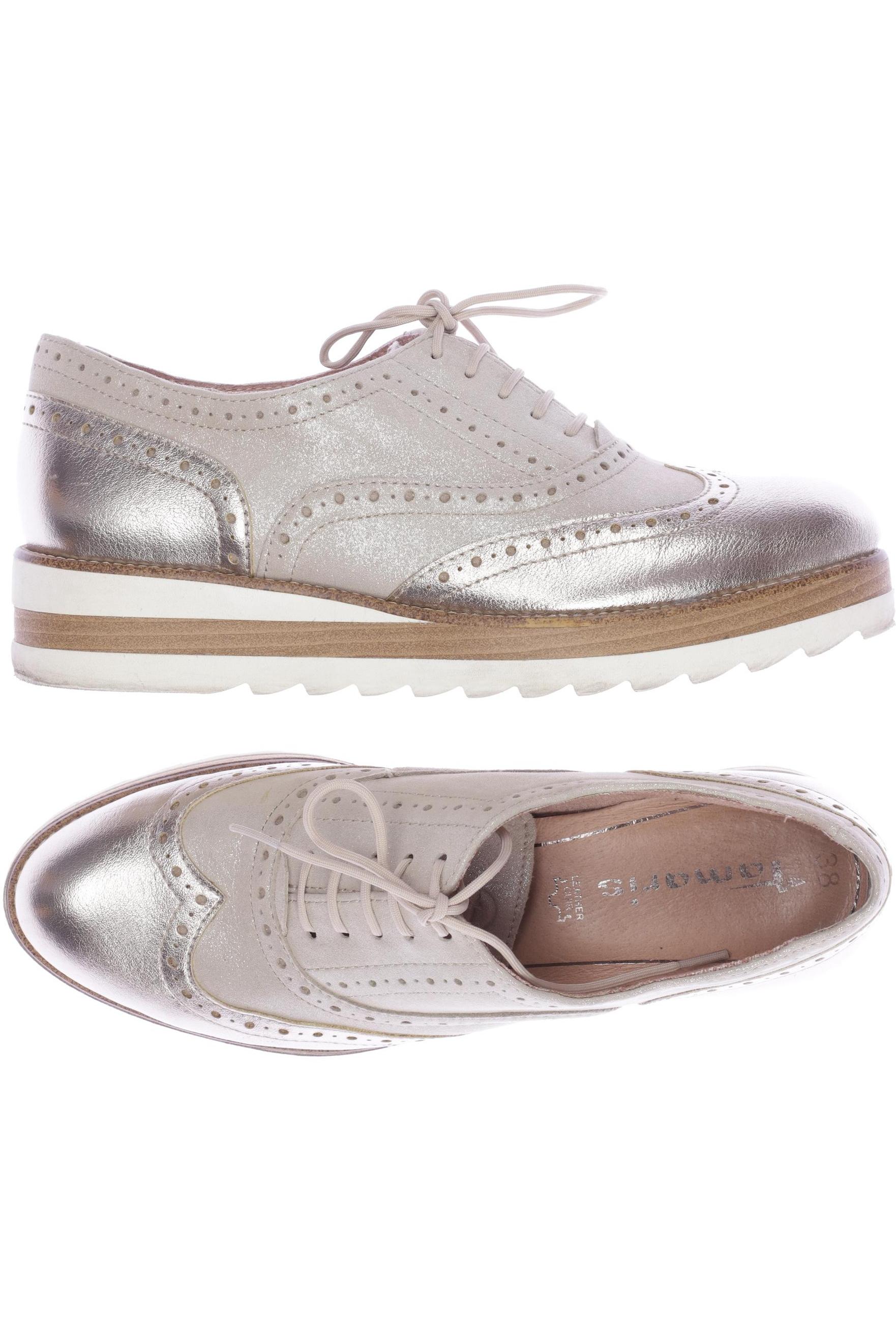 

Tamaris Damen Halbschuh, beige, Gr. 38