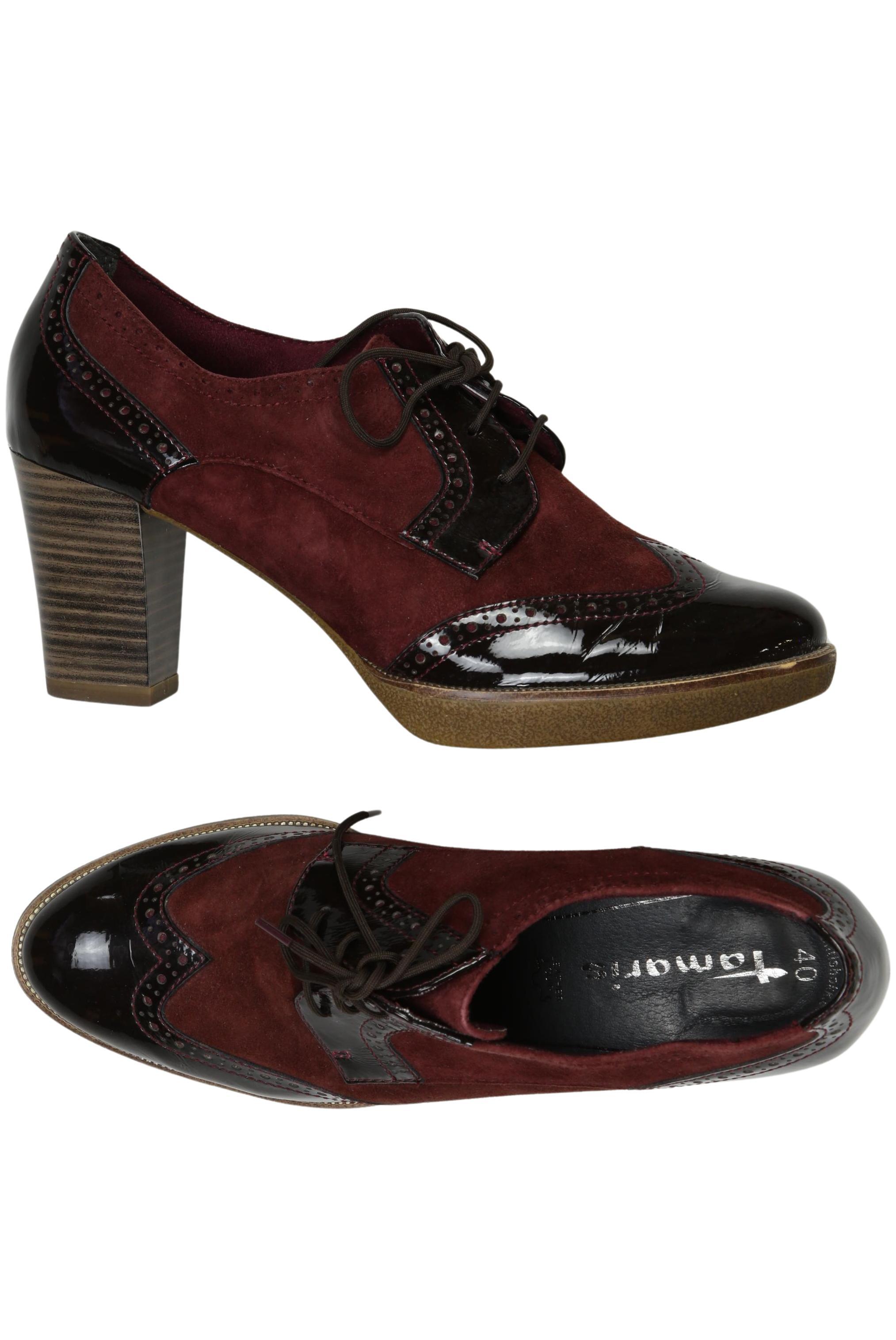 

Tamaris Damen Halbschuh, bordeaux, Gr. 40