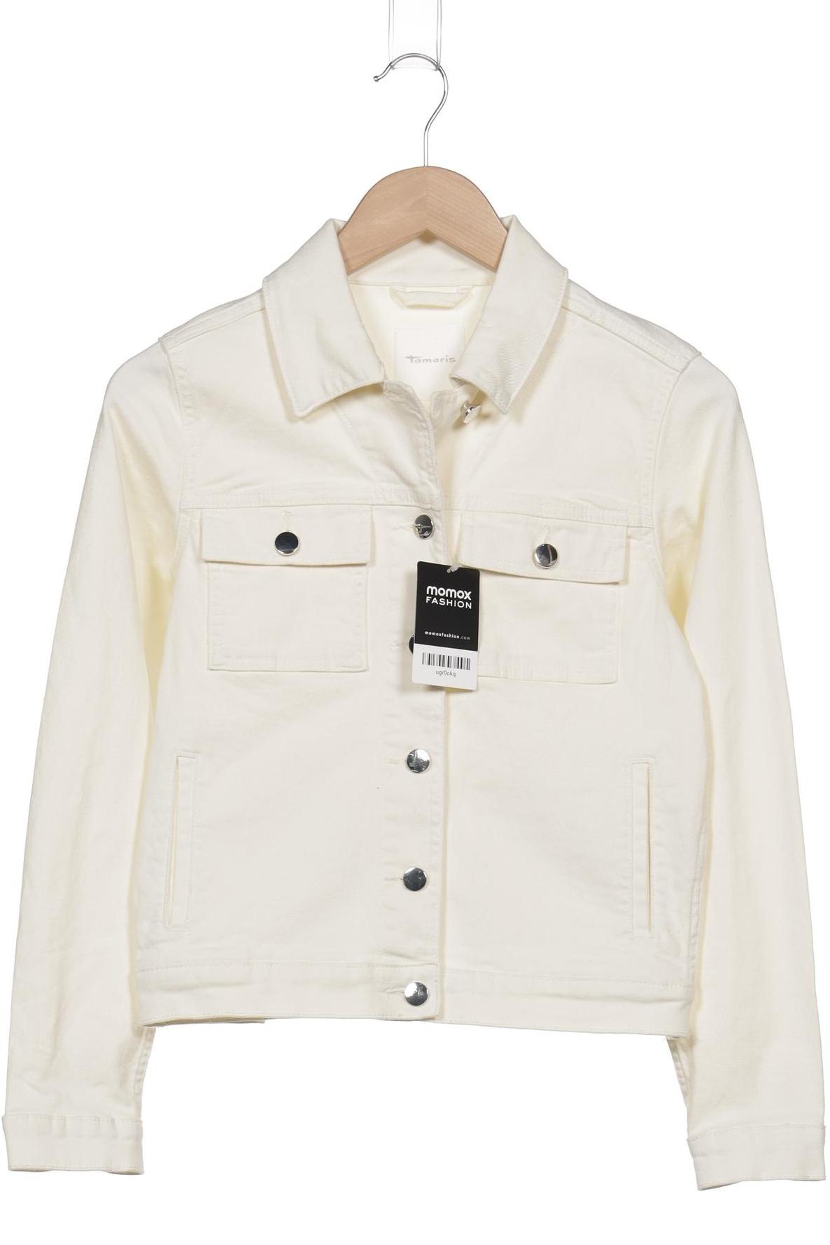 

Tamaris Damen Jacke, cremeweiß, Gr. 36