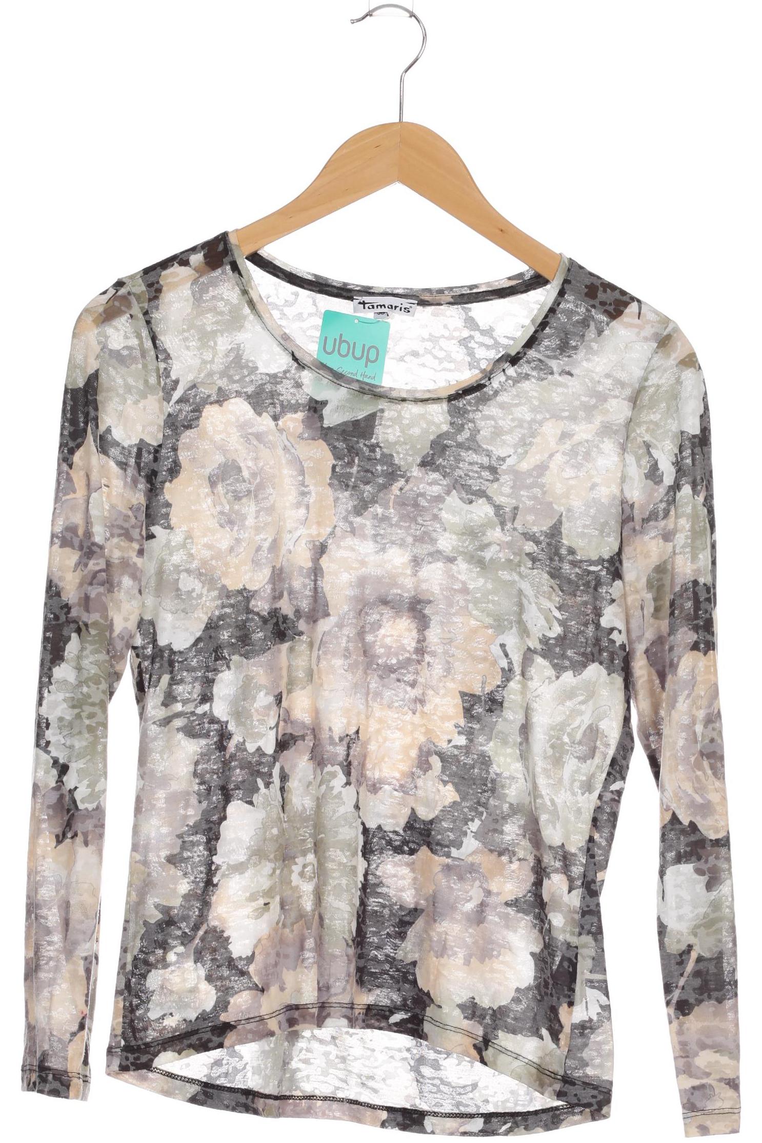 

Tamaris Damen Langarmshirt, grün, Gr. 38