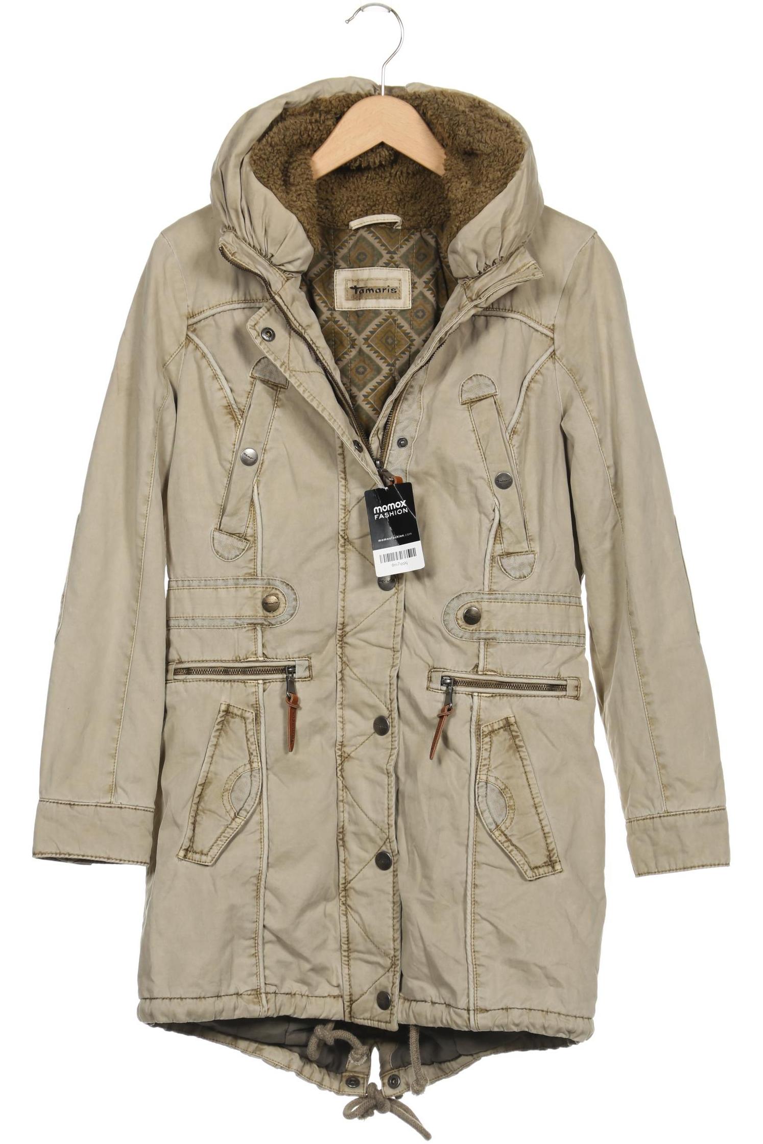 

Tamaris Damen Mantel, beige, Gr. 34