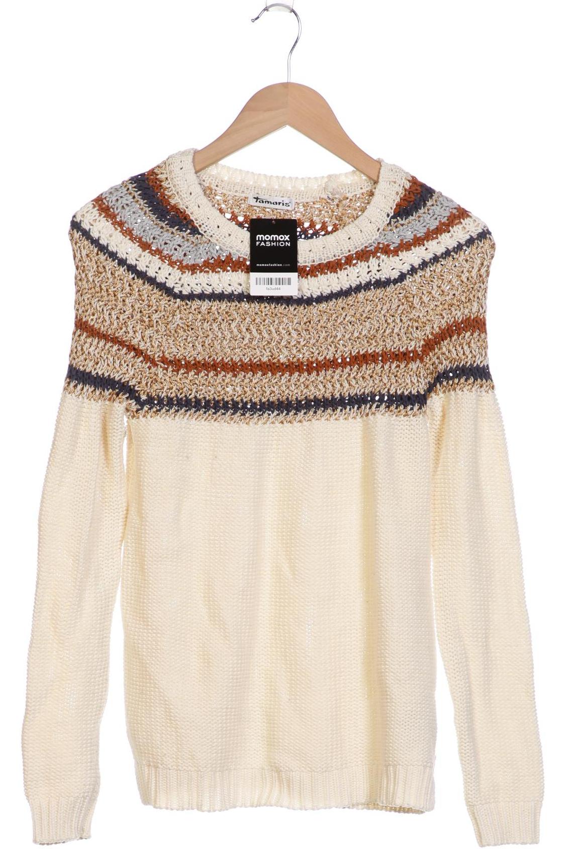 

Tamaris Damen Pullover, cremeweiß, Gr. 36