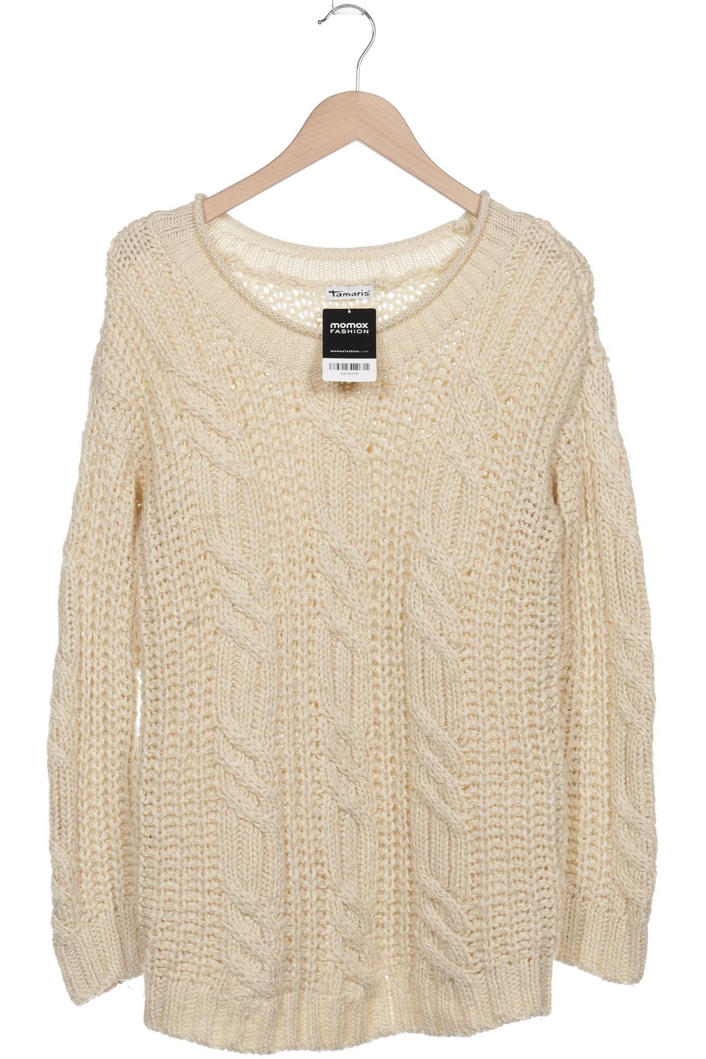 

Tamaris Damen Pullover, cremeweiß, Gr. 42