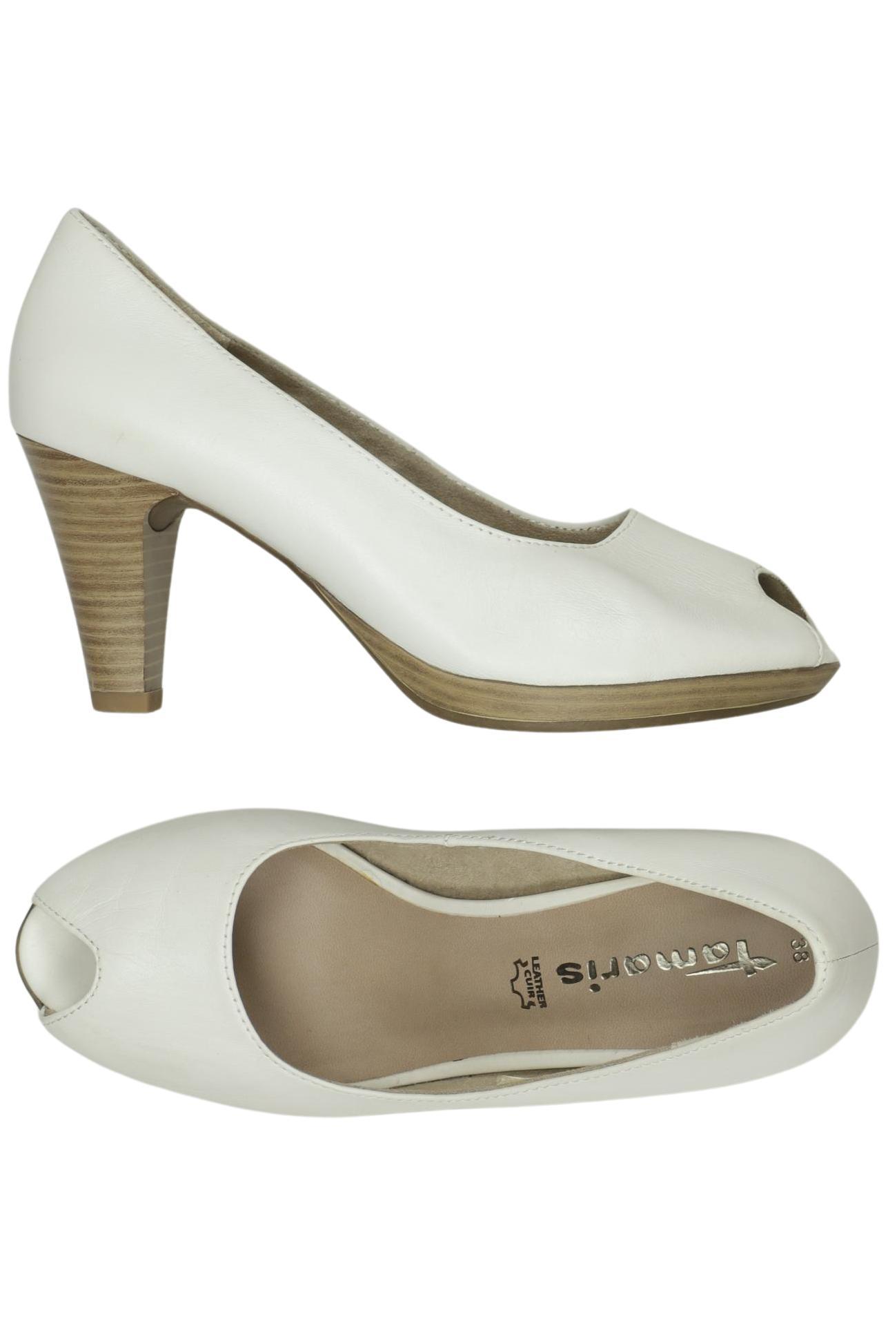 

Tamaris Damen Pumps, weiß, Gr. 38