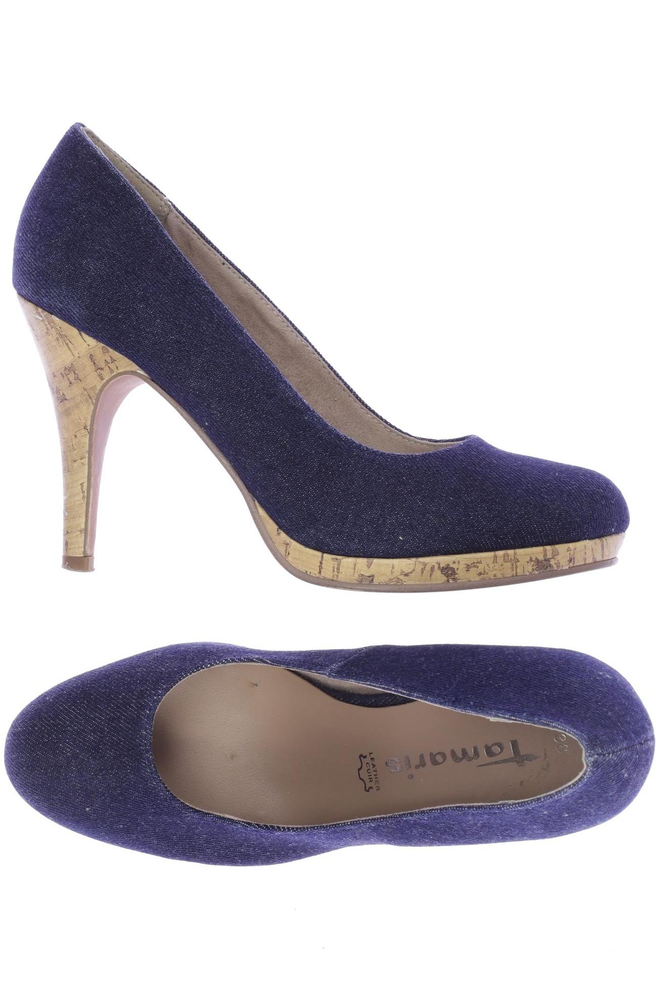 

Tamaris Damen Pumps, blau, Gr. 38