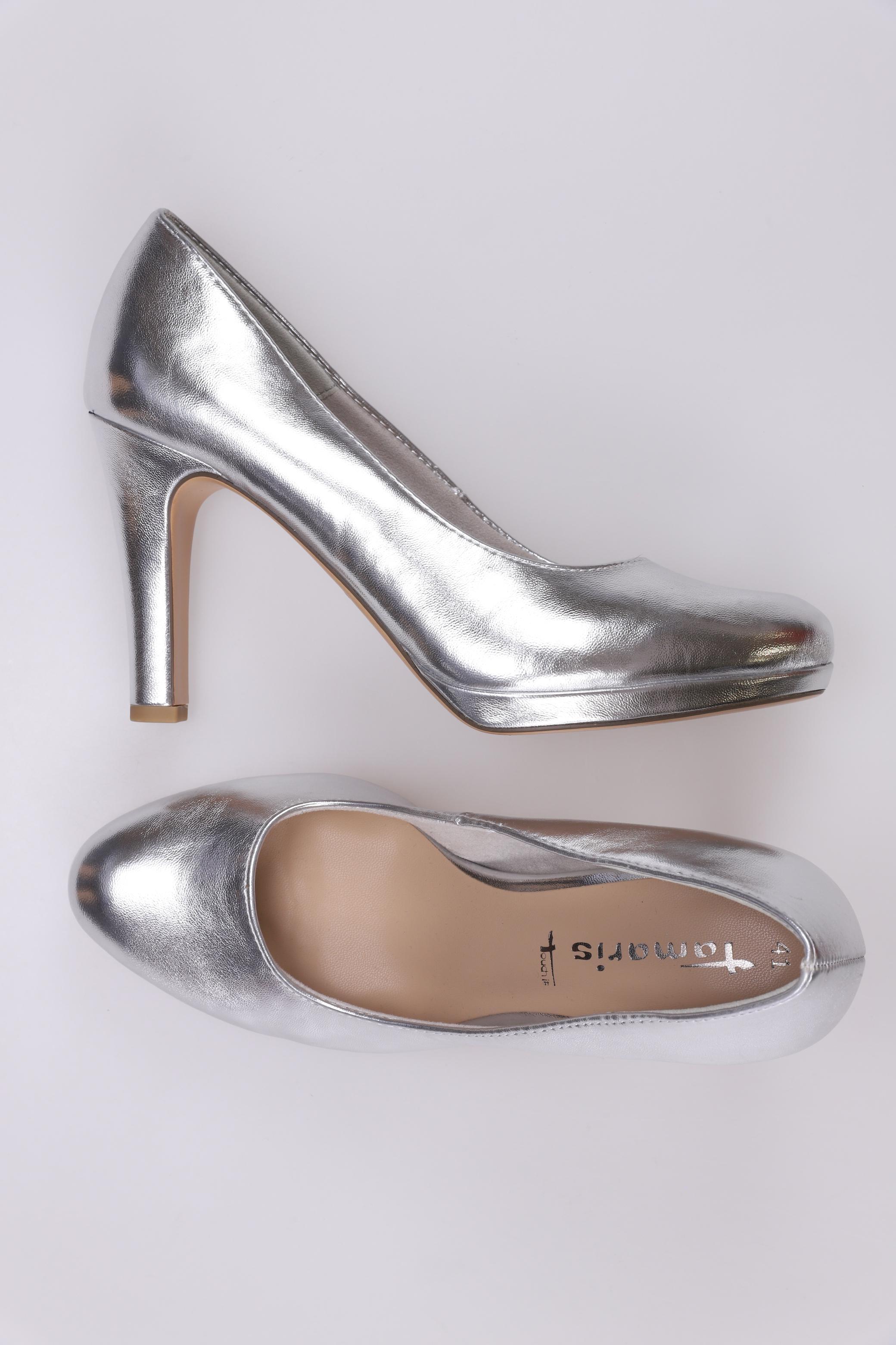 

Tamaris Damen Pumps, silber, Gr. 41