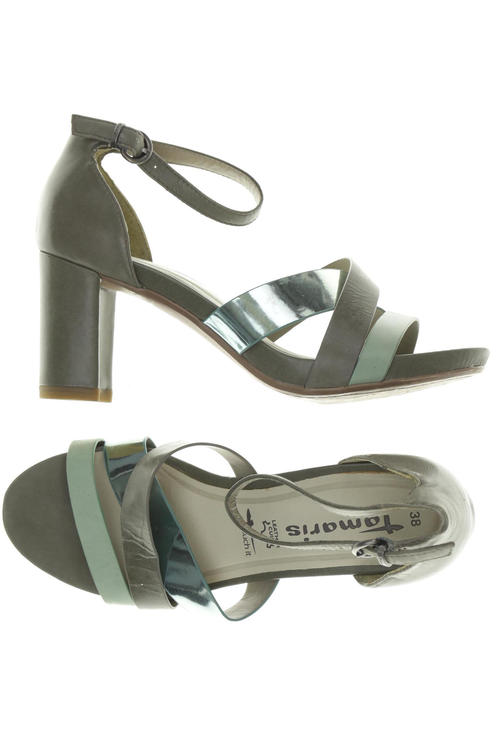 

Tamaris Damen Sandale, grün, Gr. 38