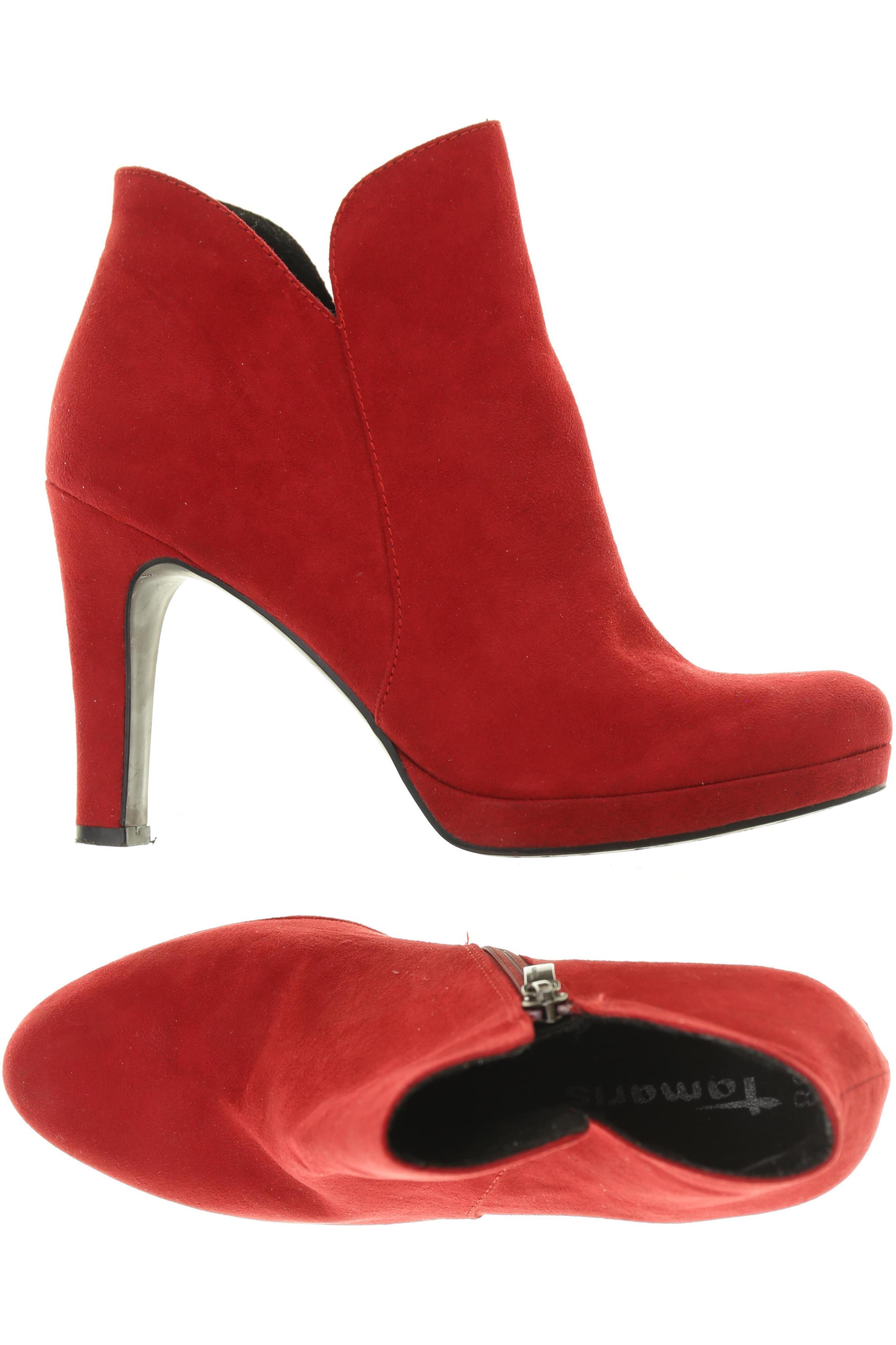 

Tamaris Damen Stiefelette, rot, Gr. 38