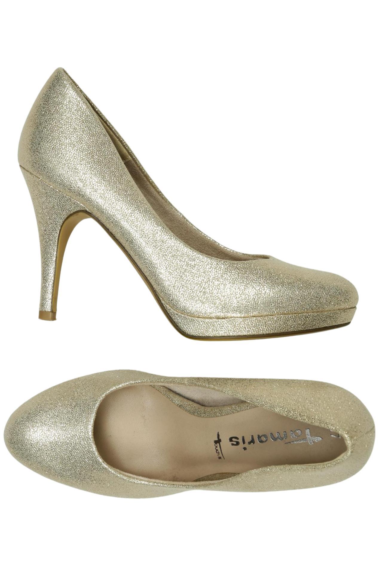 

Tamaris Damen Pumps, gold, Gr. 37