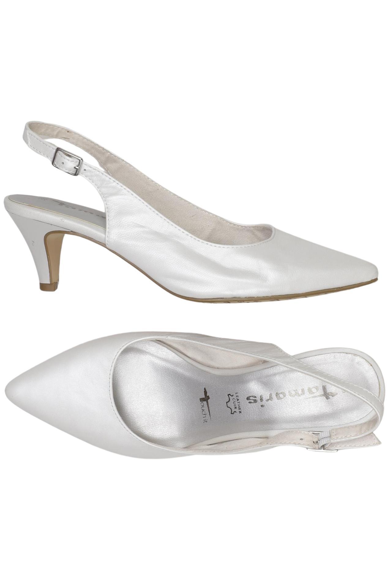 

Tamaris Damen Pumps, weiß, Gr. 38