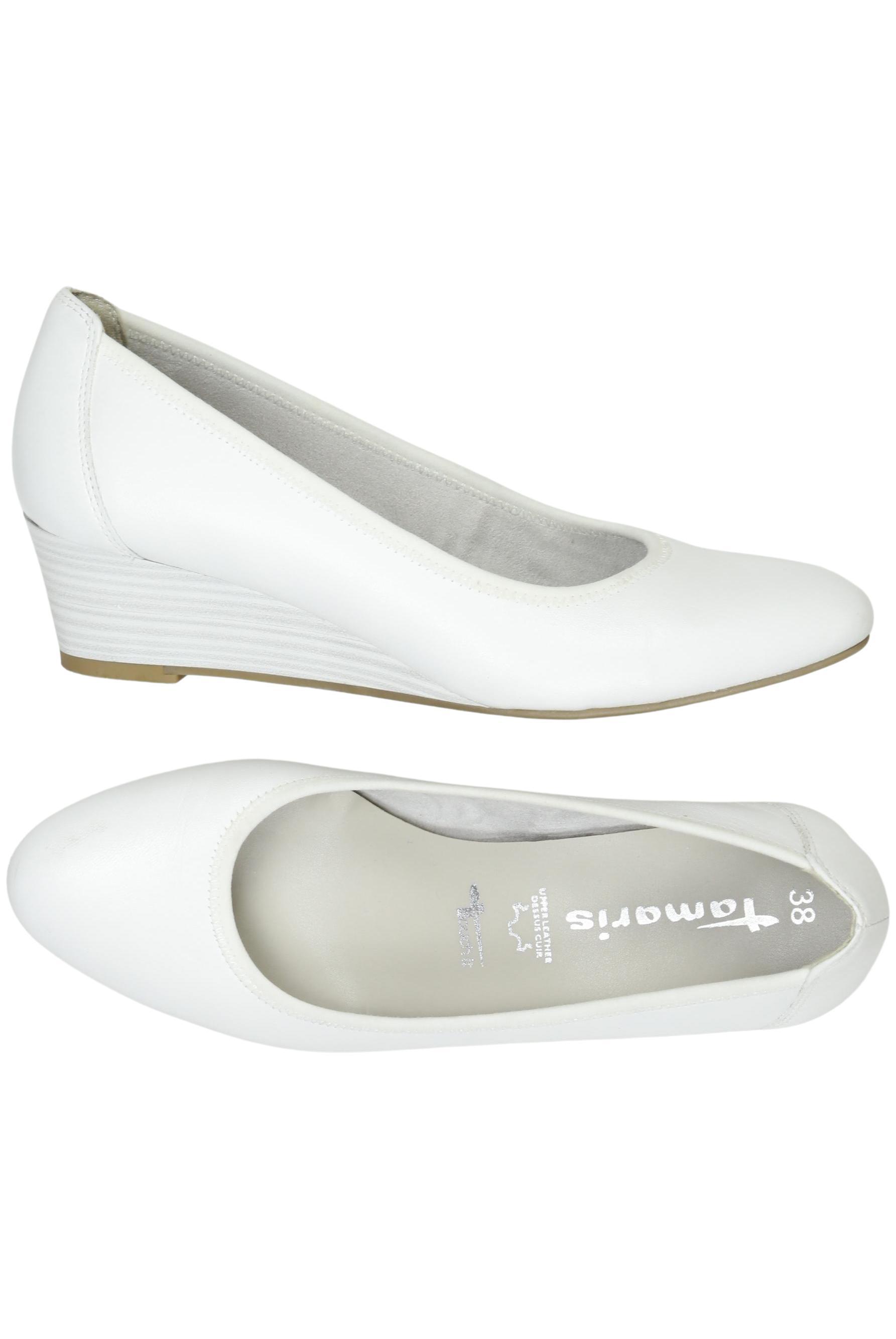 

Tamaris Damen Pumps, weiß, Gr. 38