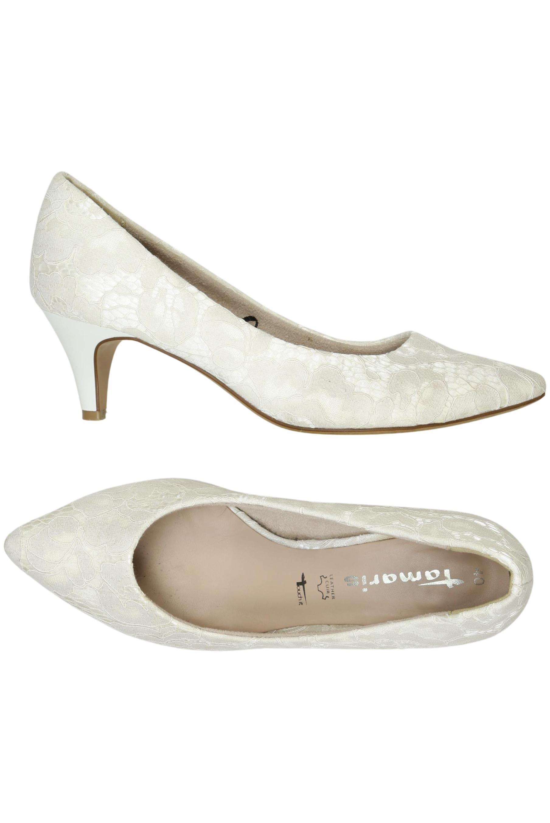 

Tamaris Damen Pumps, cremeweiß, Gr. 40
