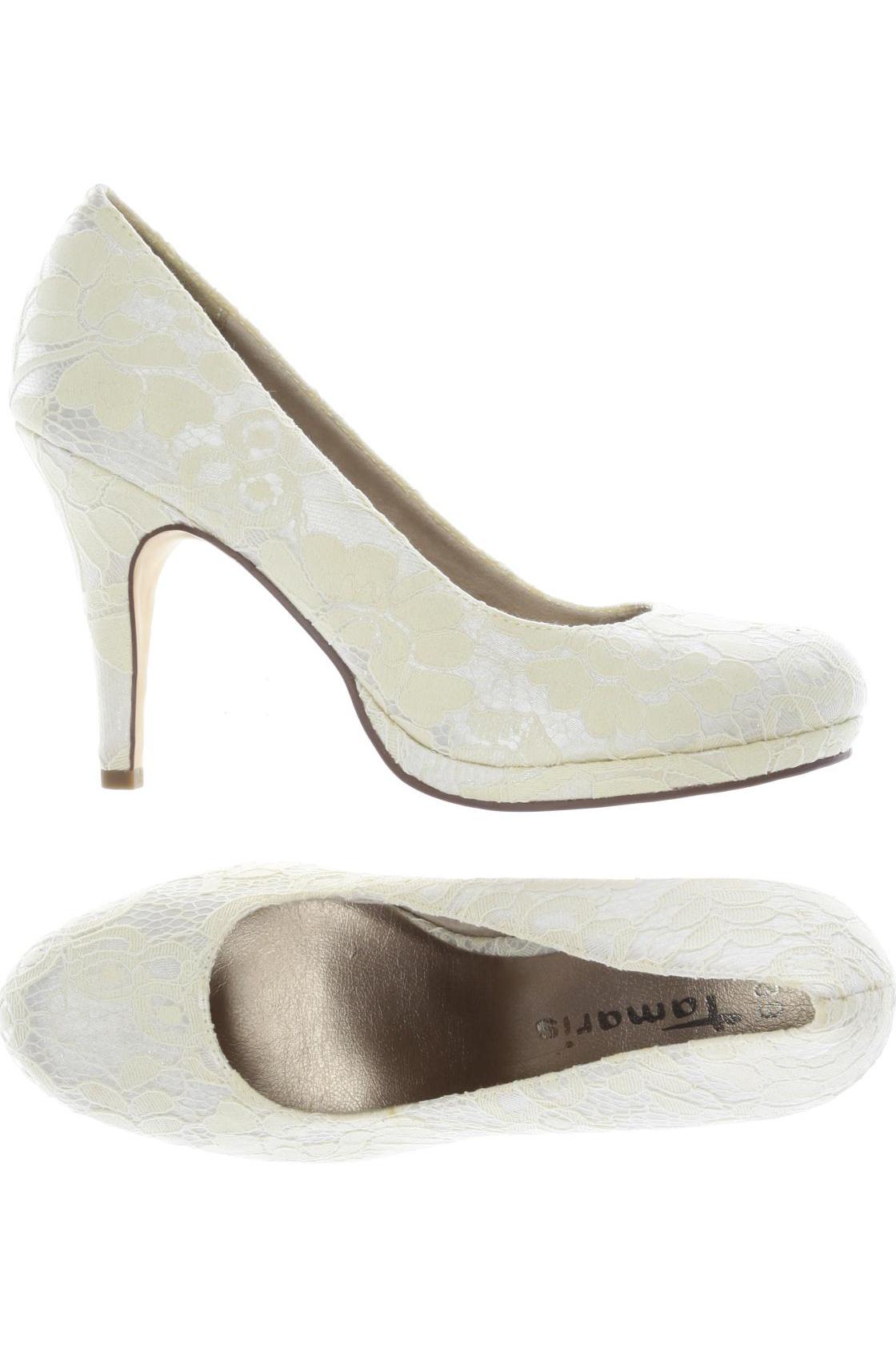 

Tamaris Damen Pumps, cremeweiß, Gr. 39