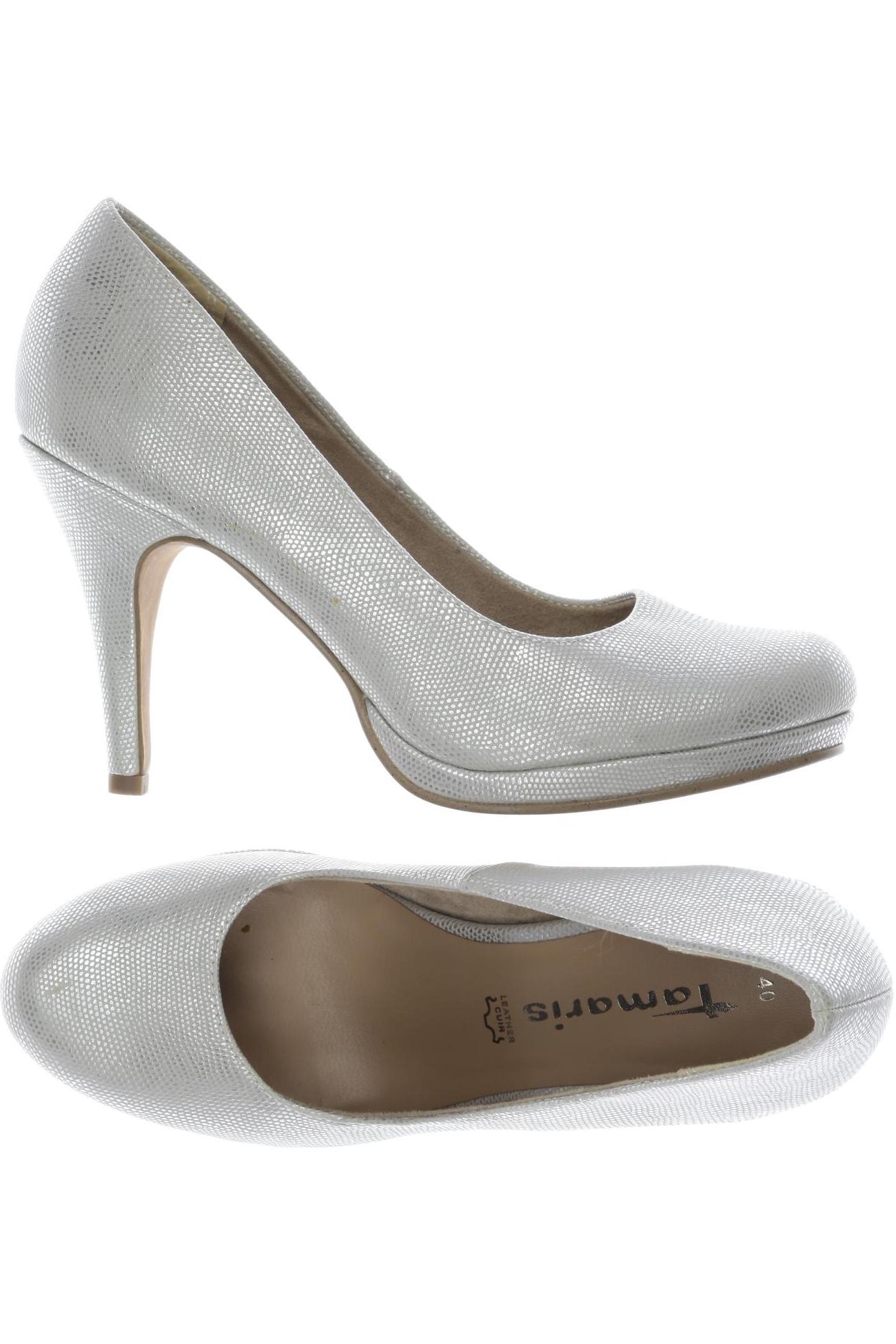 

Tamaris Damen Pumps, silber, Gr. 40