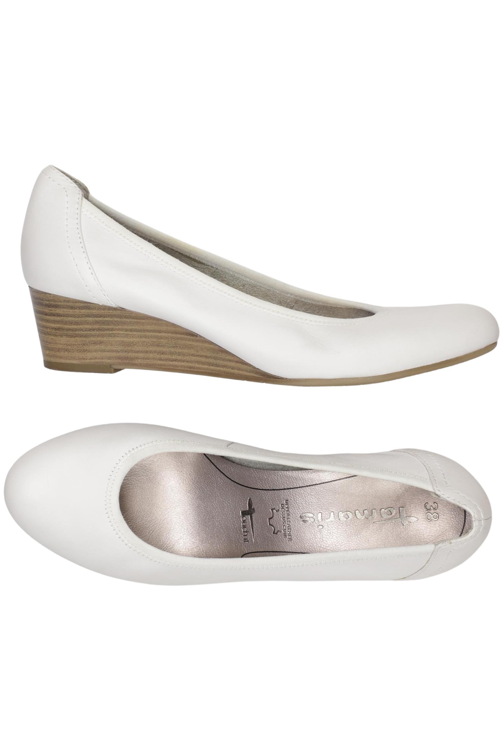 

Tamaris Damen Pumps, weiß, Gr. 38