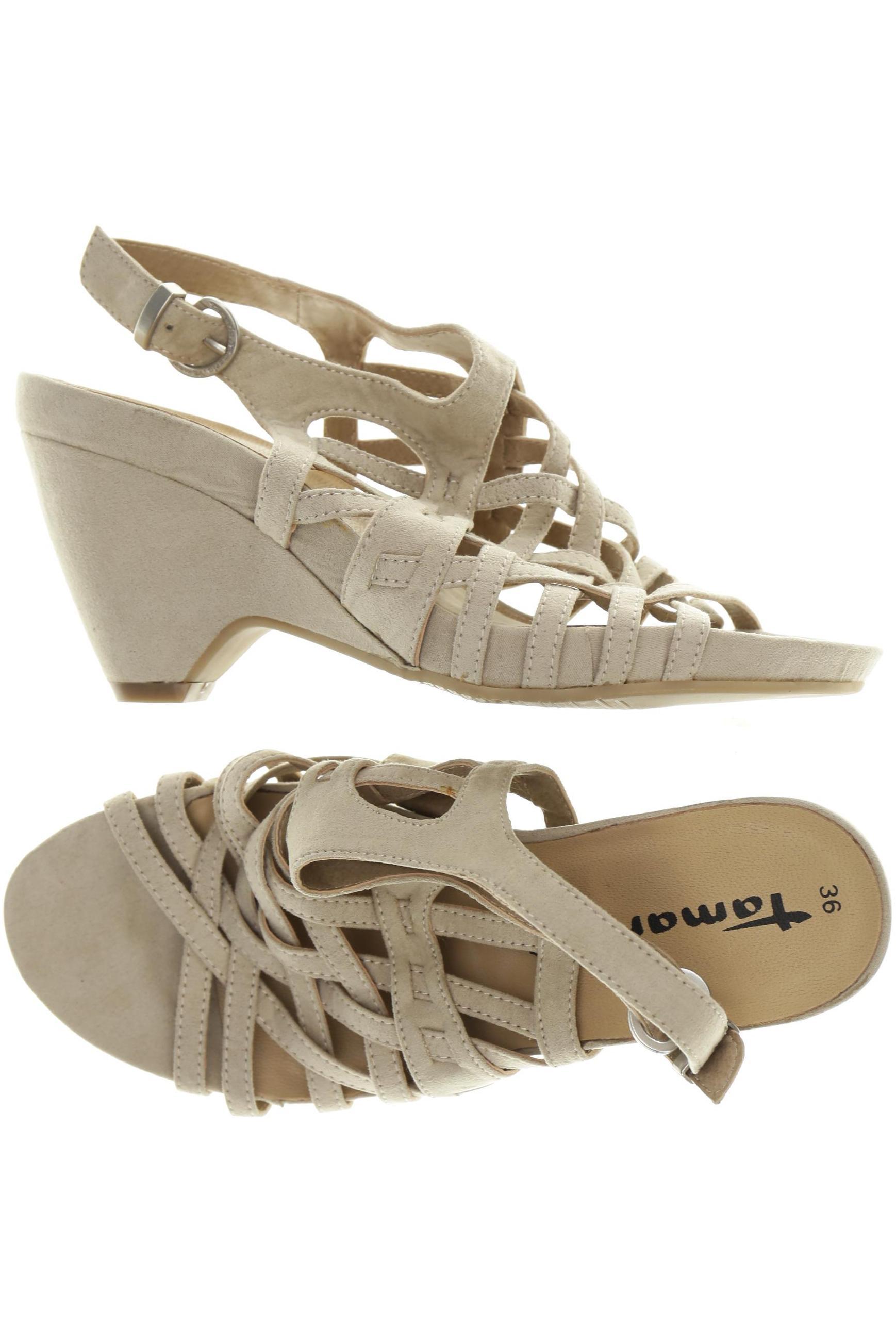 

Tamaris Damen Sandale, beige, Gr. 36