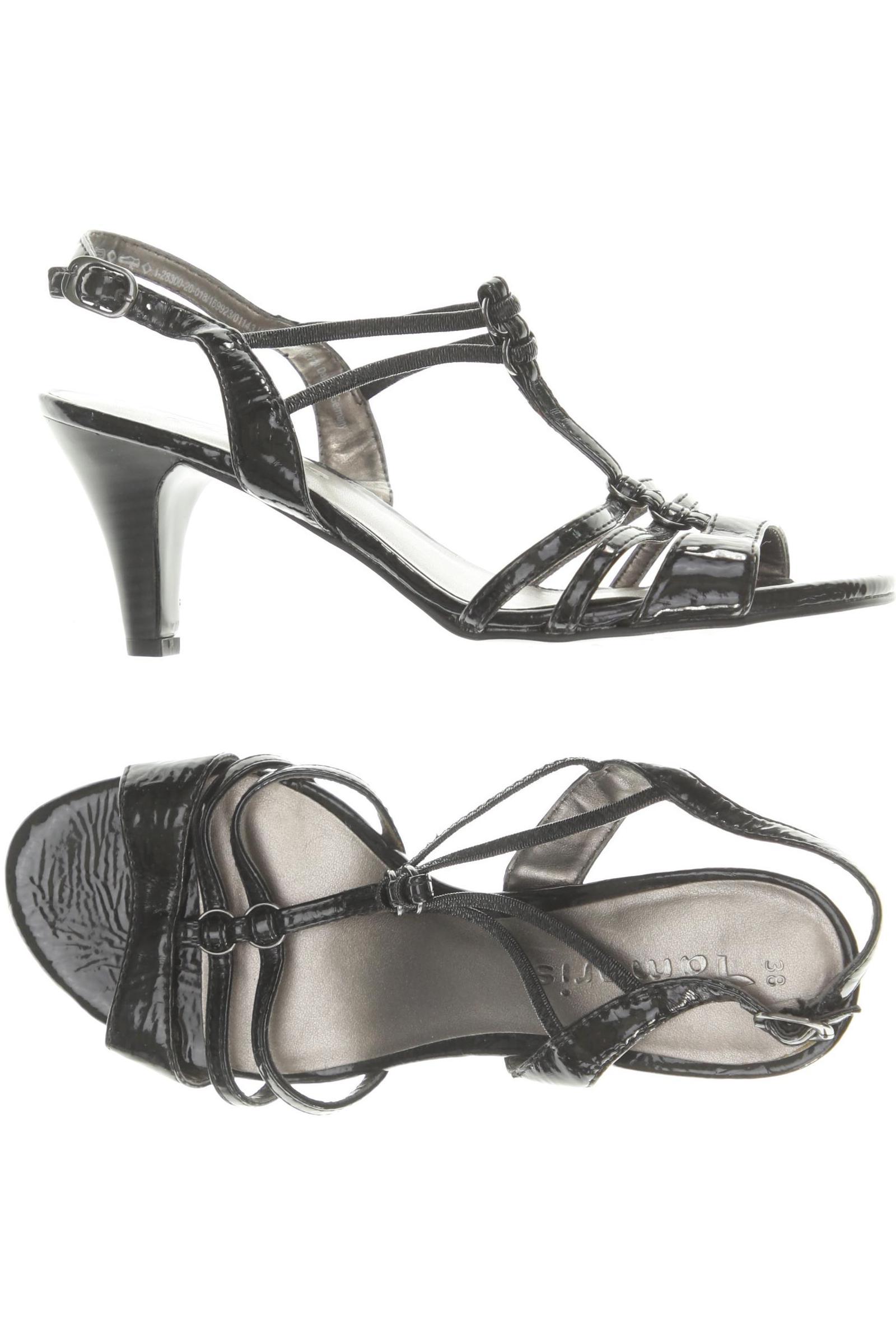 

Tamaris Damen Sandale, schwarz, Gr. 38