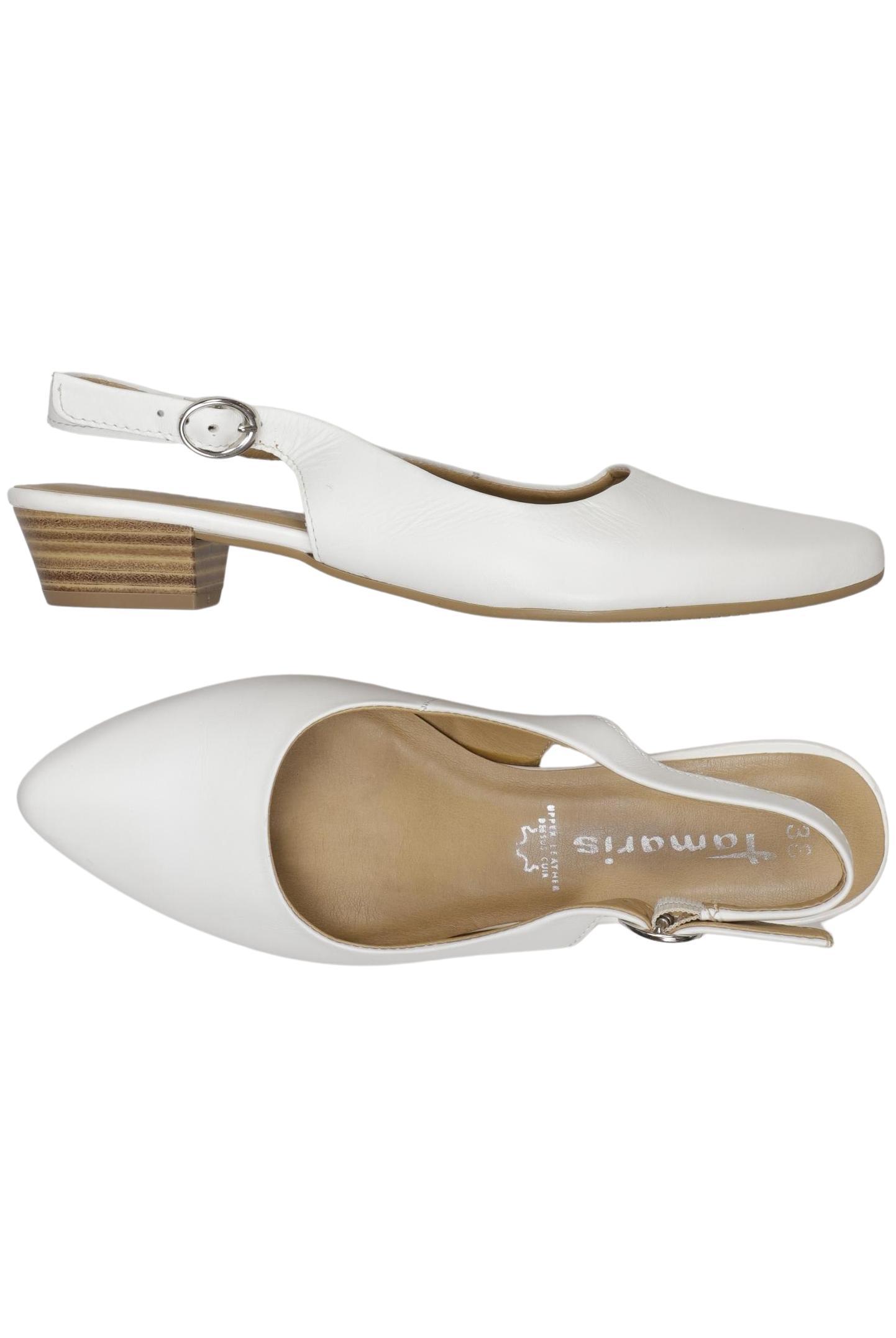 

Tamaris Damen Pumps, weiß, Gr. 38