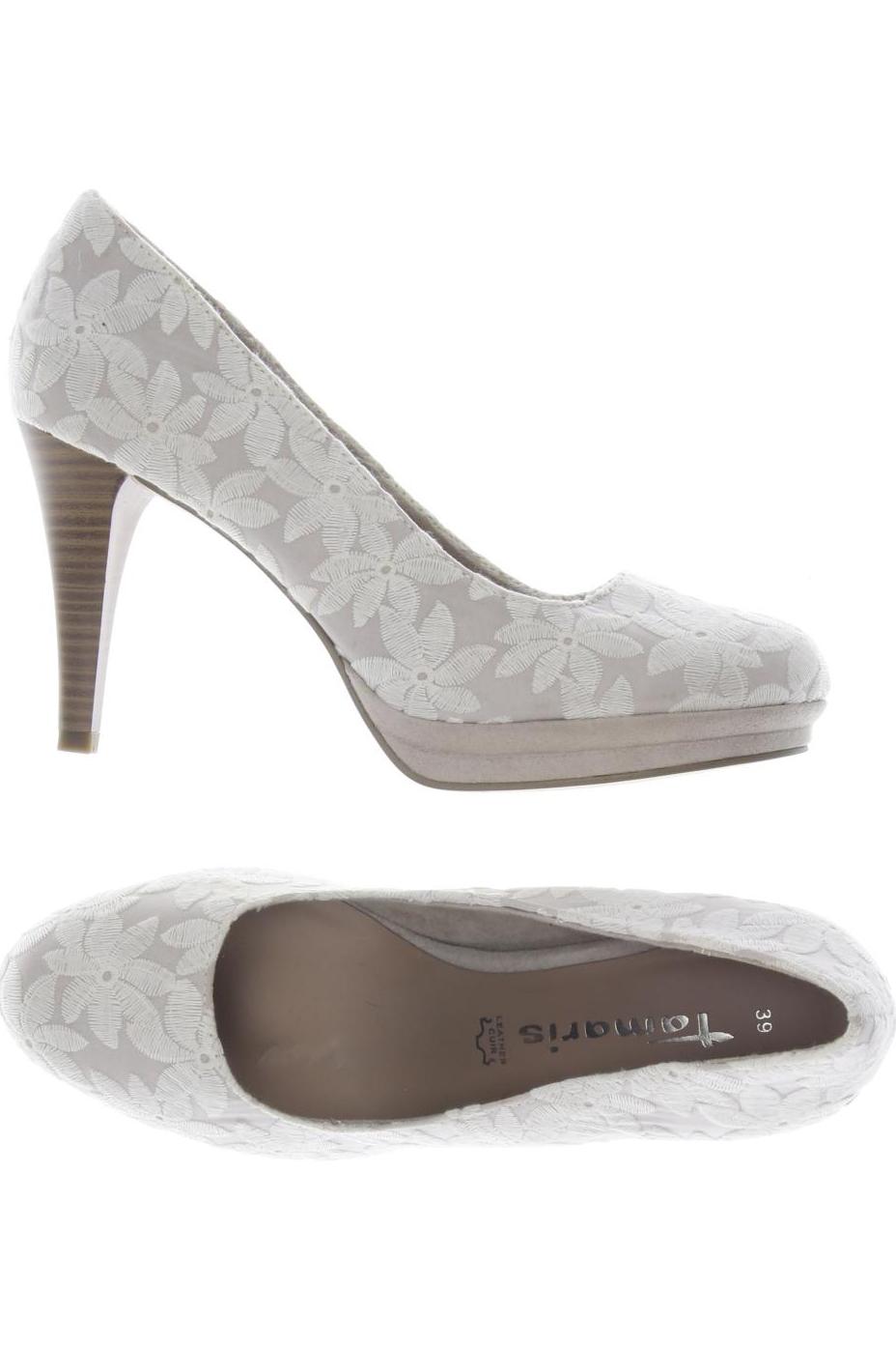 

Tamaris Damen Pumps, cremeweiß, Gr. 39