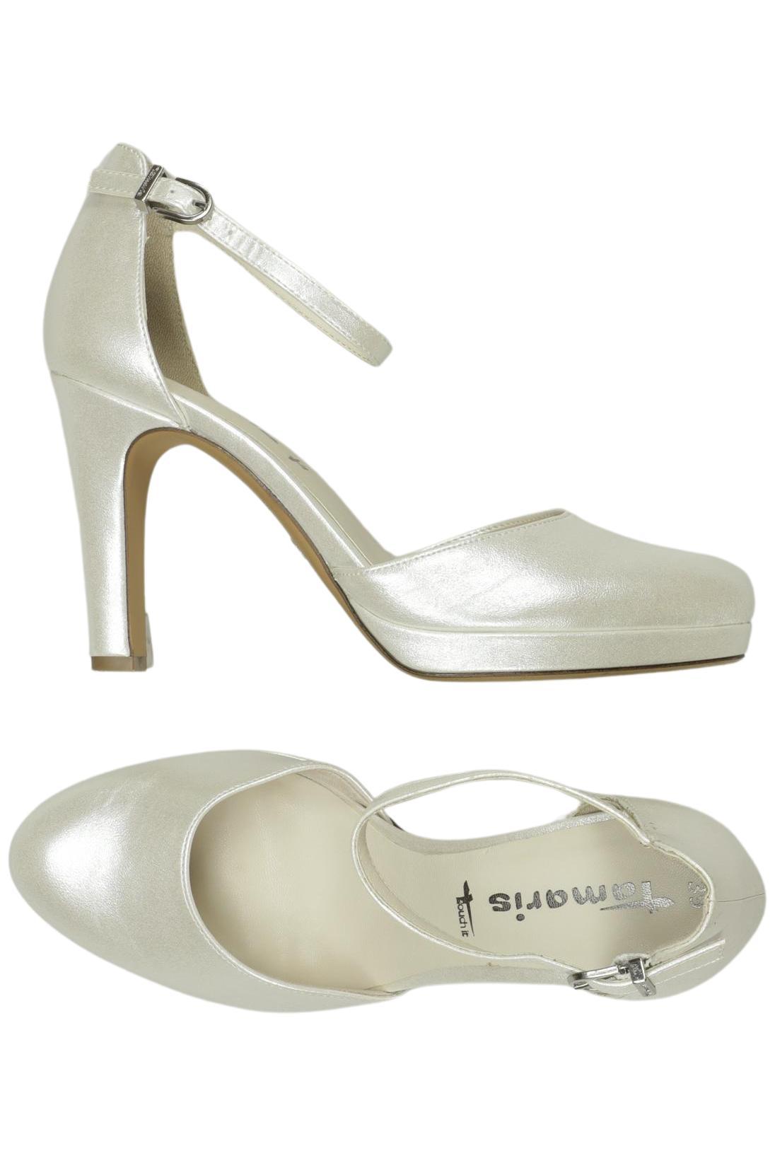 

Tamaris Damen Pumps, cremeweiß, Gr. 39