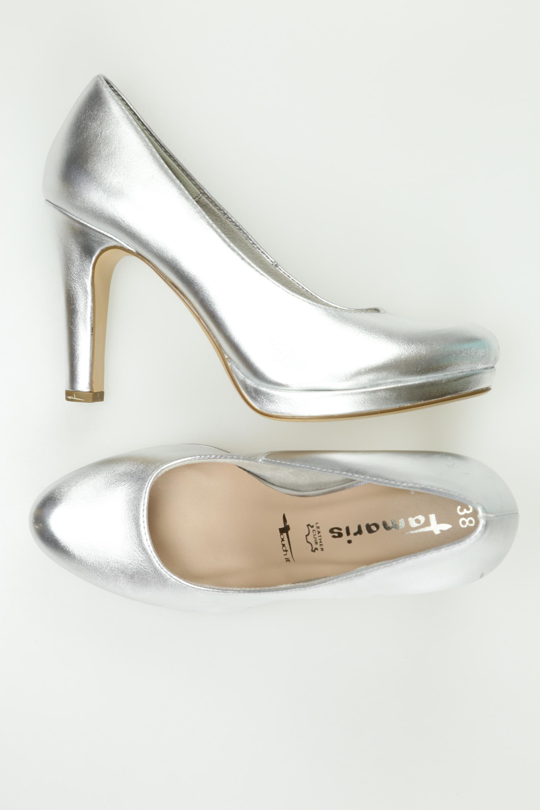 

Tamaris Damen Pumps, silber, Gr. 38