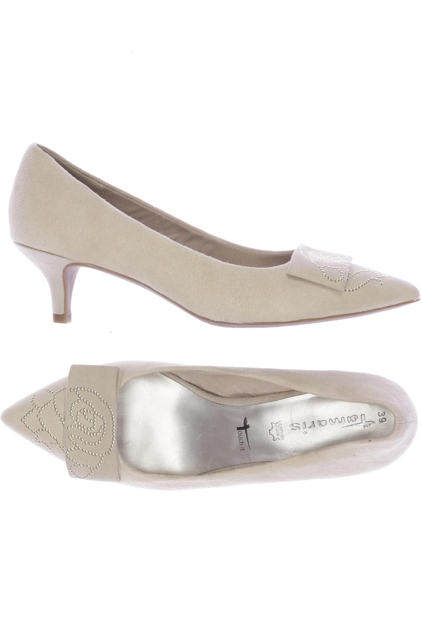 

Tamaris Damen Pumps, cremeweiß, Gr. 39