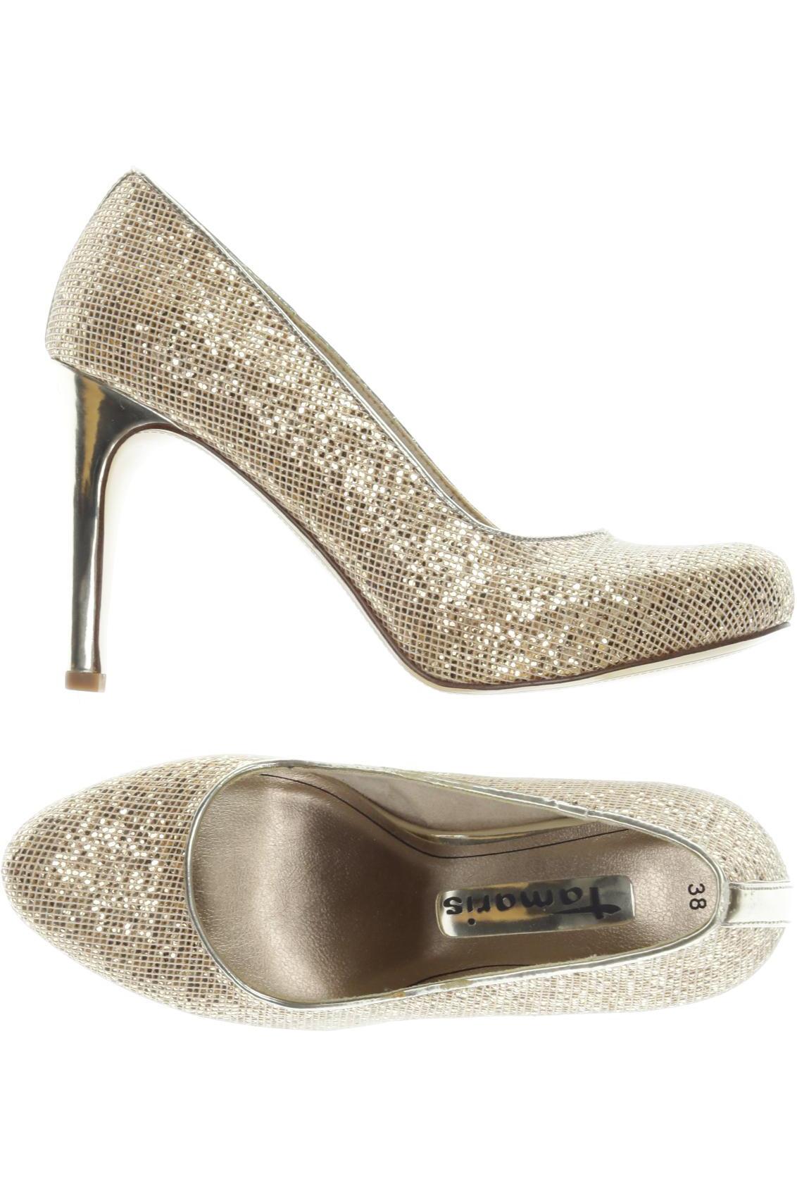 

Tamaris Damen Pumps, gold, Gr. 38