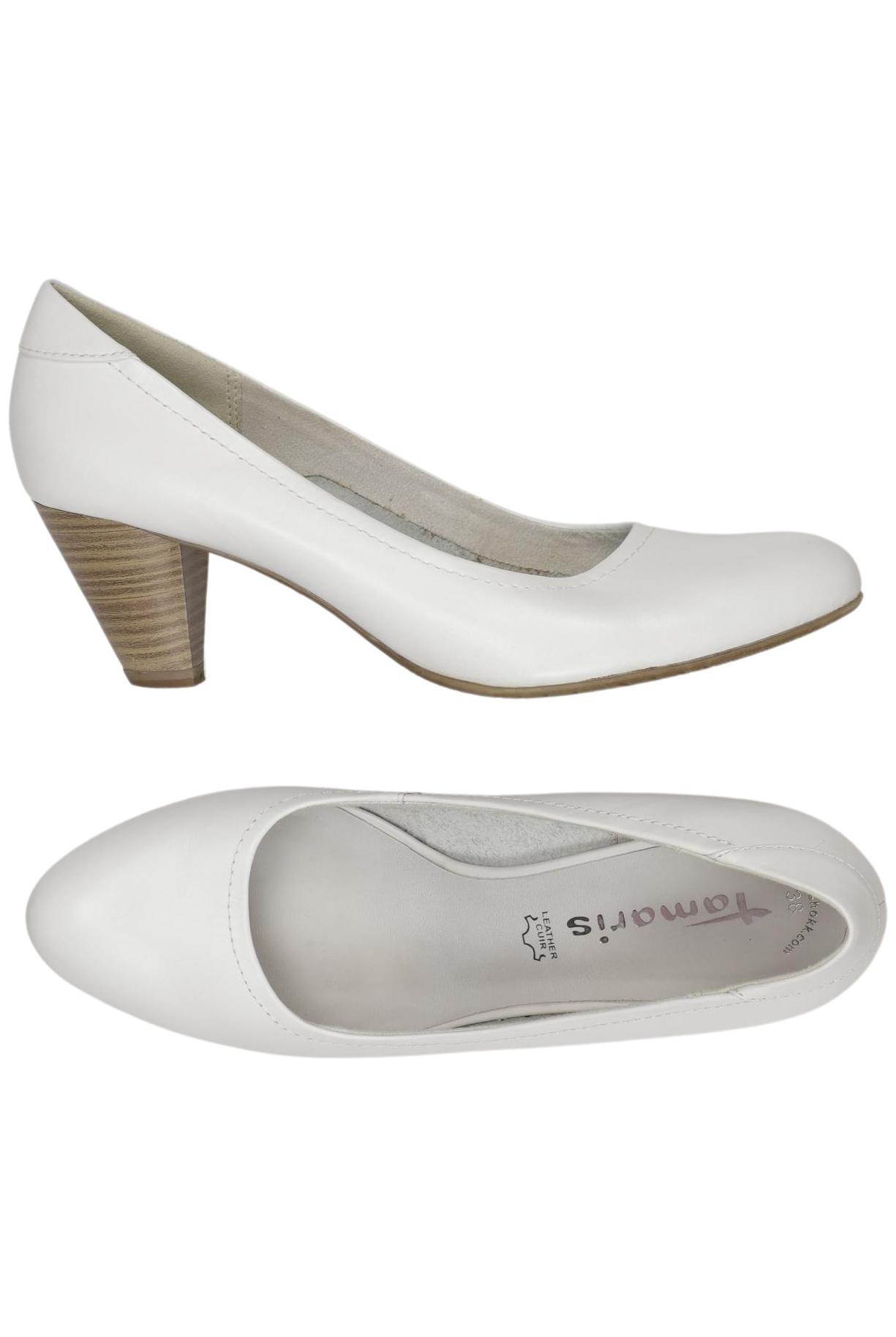 

Tamaris Damen Pumps, weiß, Gr. 38