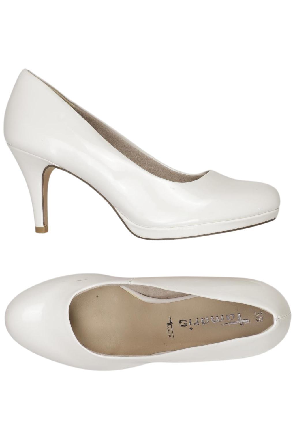 

Tamaris Damen Pumps, weiß, Gr. 38