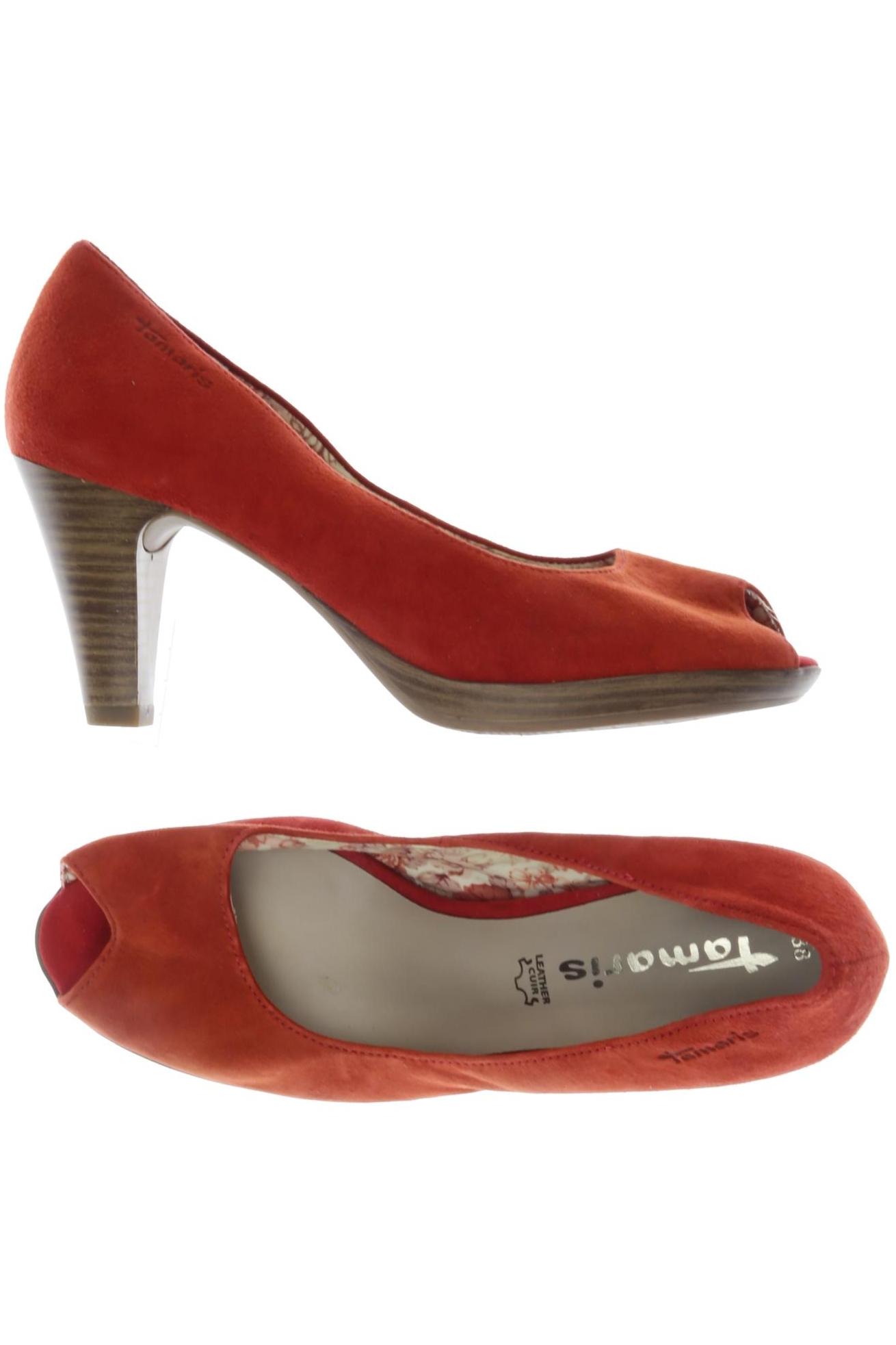 

Tamaris Damen Pumps, orange, Gr. 38