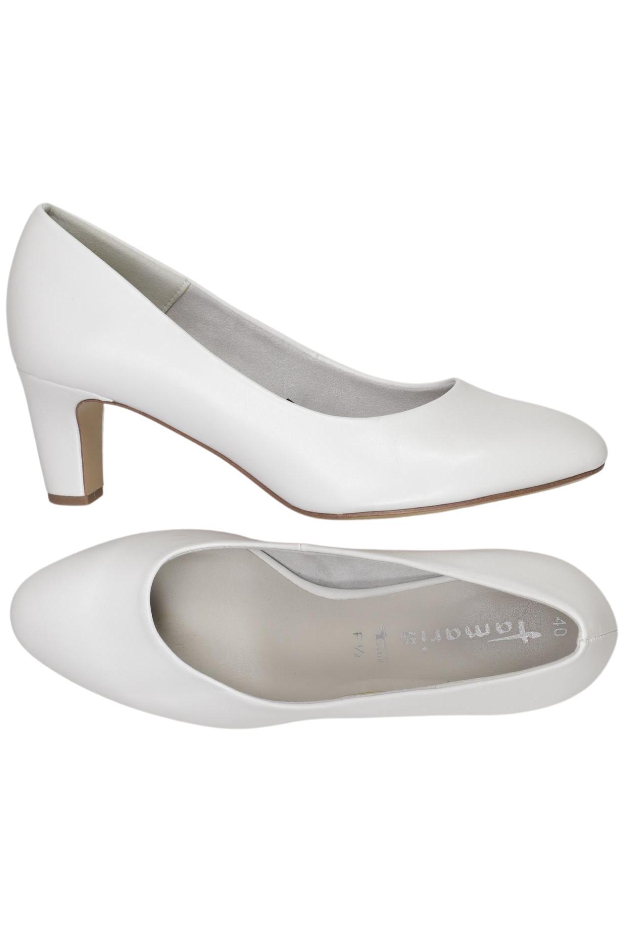 

Tamaris Damen Pumps, weiß, Gr. 40