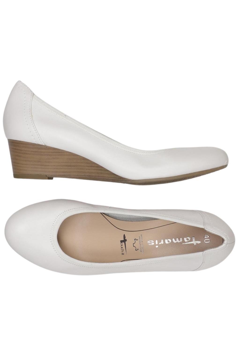 

Tamaris Damen Pumps, weiß, Gr. 40