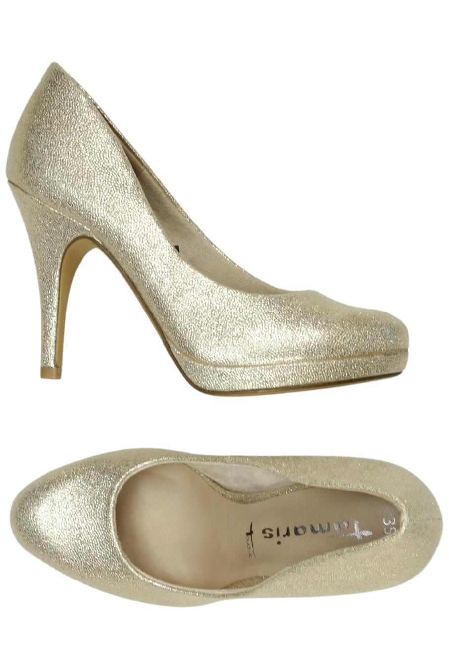 

Tamaris Damen Pumps, gold, Gr. 35