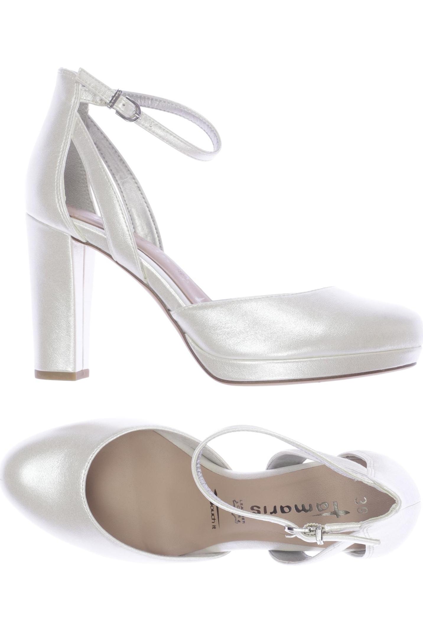 

Tamaris Damen Pumps, cremeweiß, Gr. 39