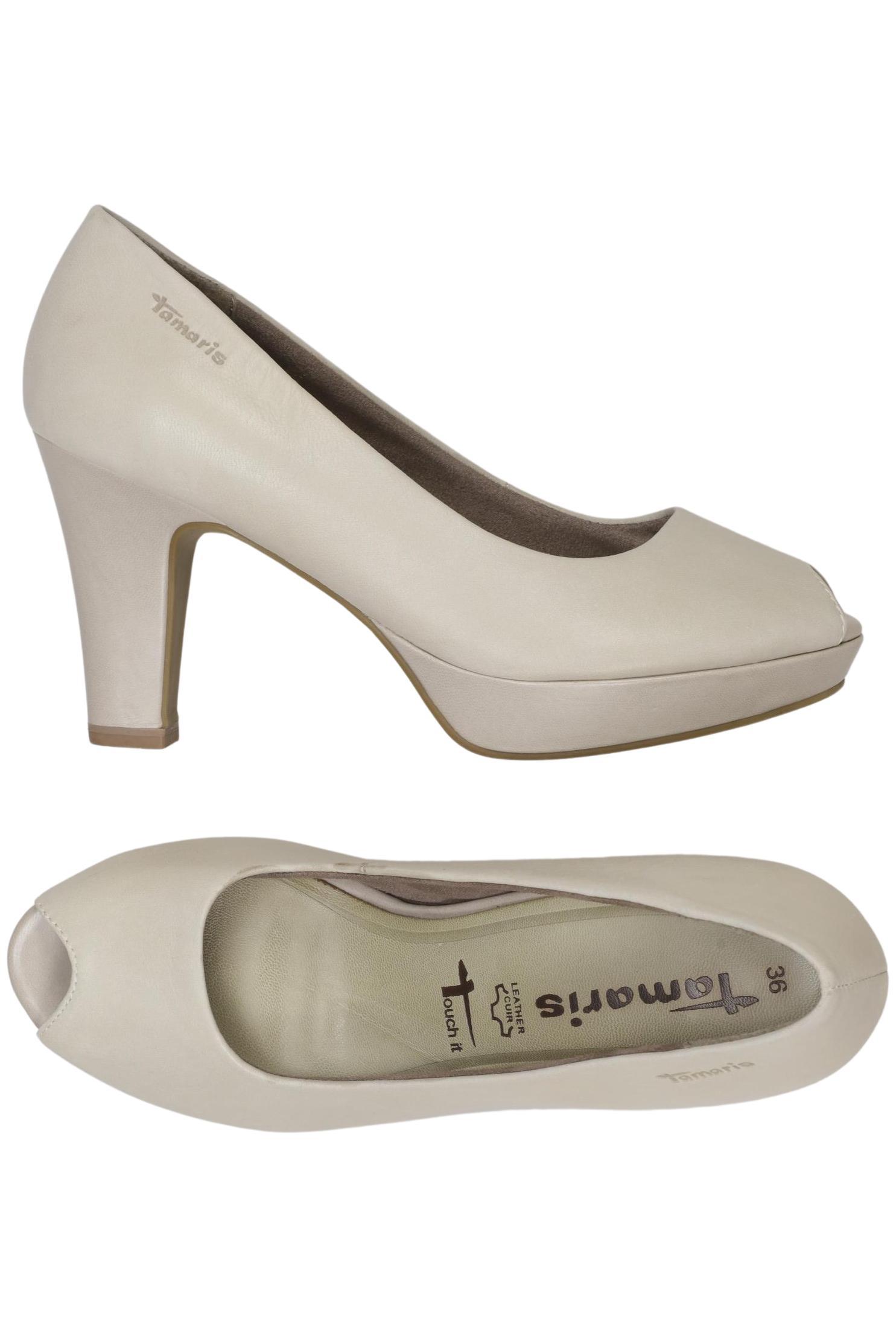 

Tamaris Damen Pumps, cremeweiß, Gr. 36