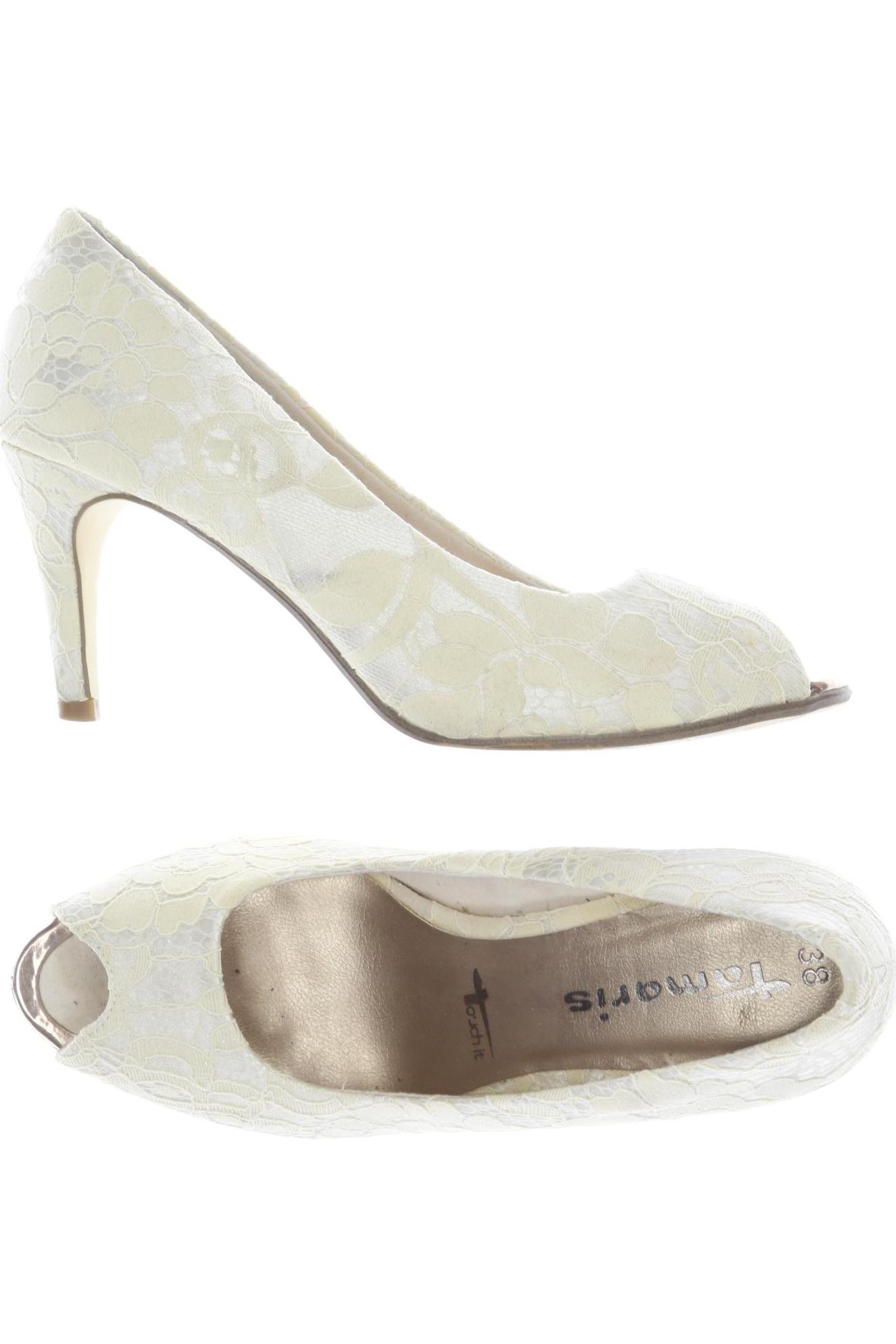 

Tamaris Damen Pumps, cremeweiß, Gr. 38