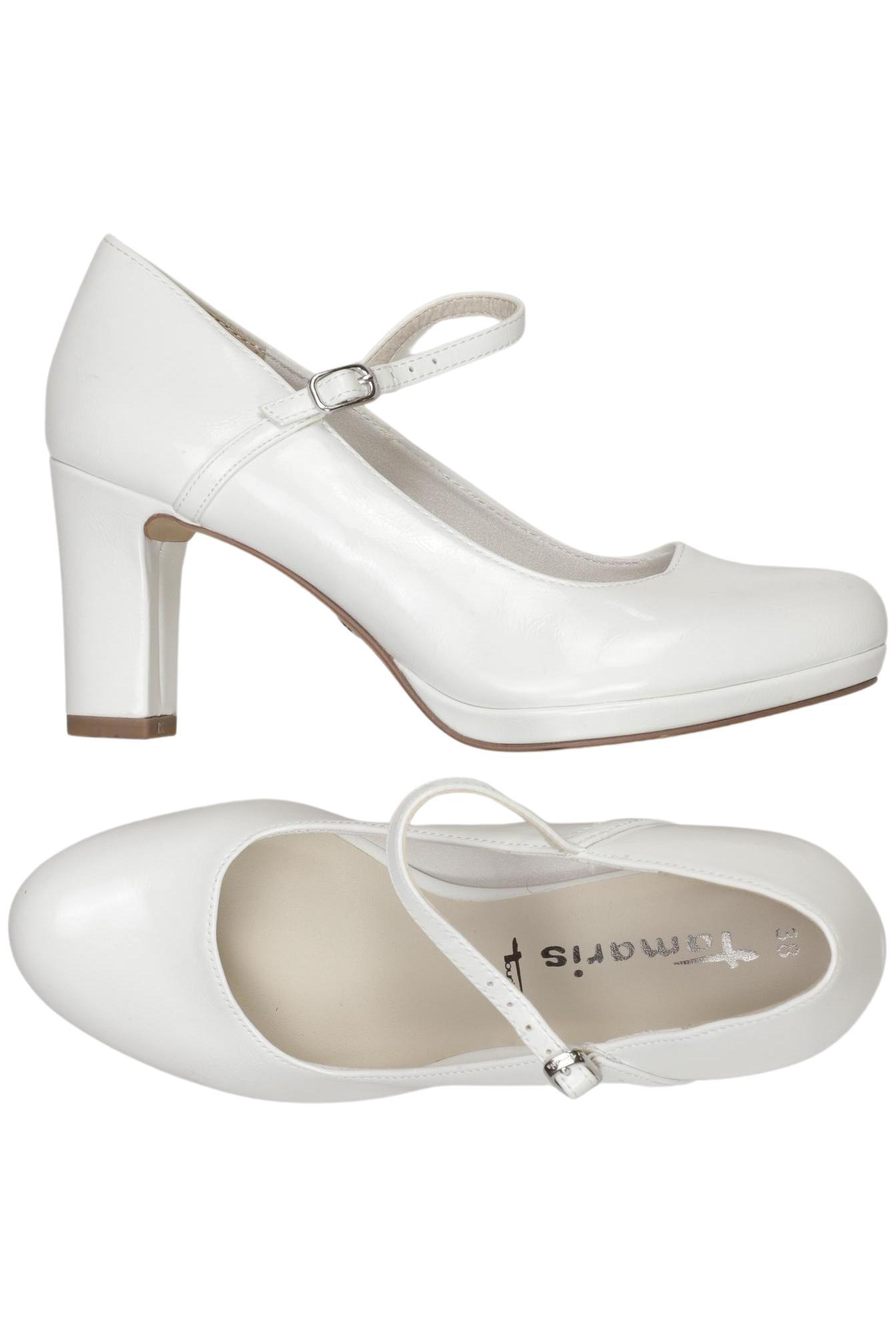 

Tamaris Damen Pumps, weiß, Gr. 38