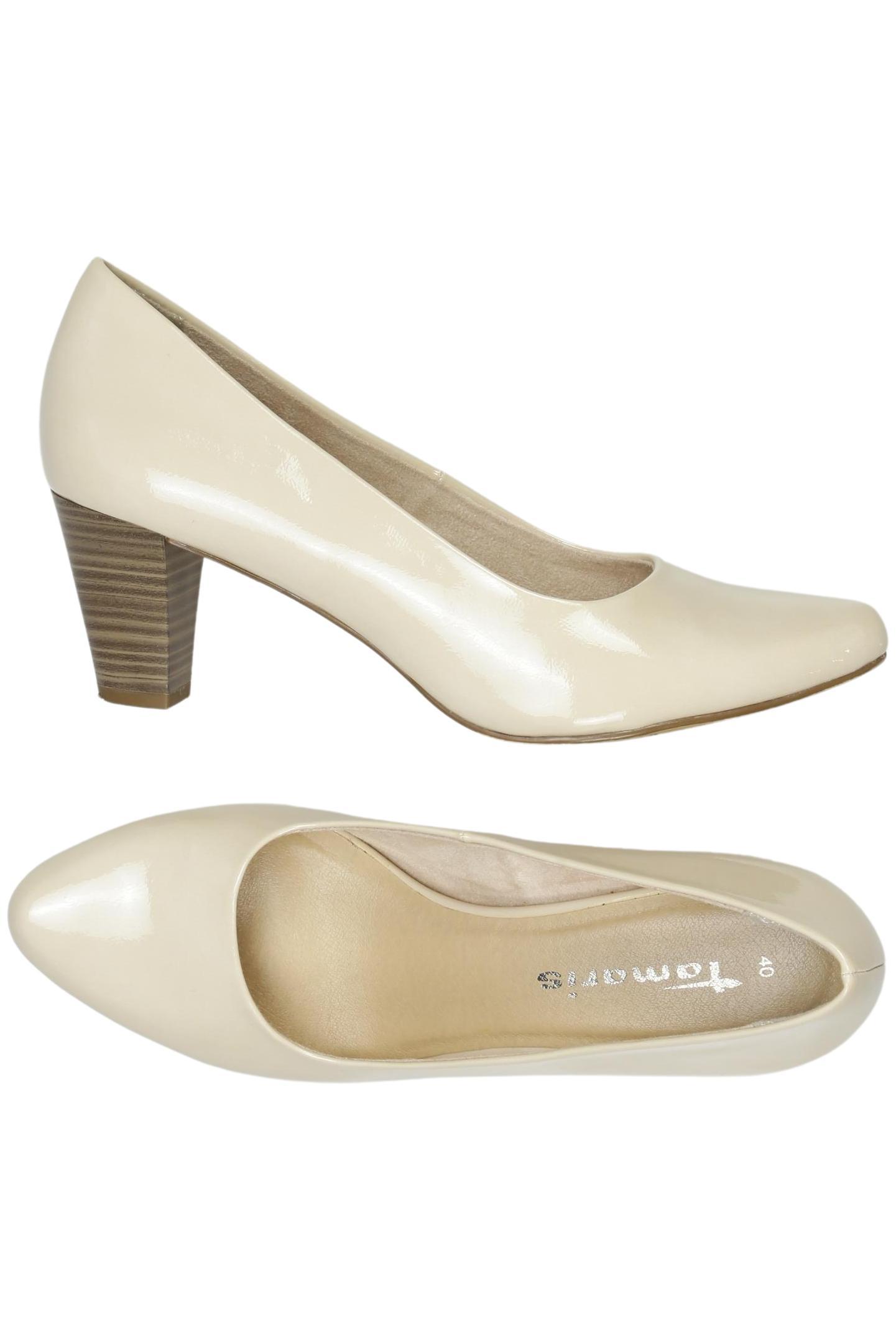 

Tamaris Damen Pumps, cremeweiß, Gr. 40