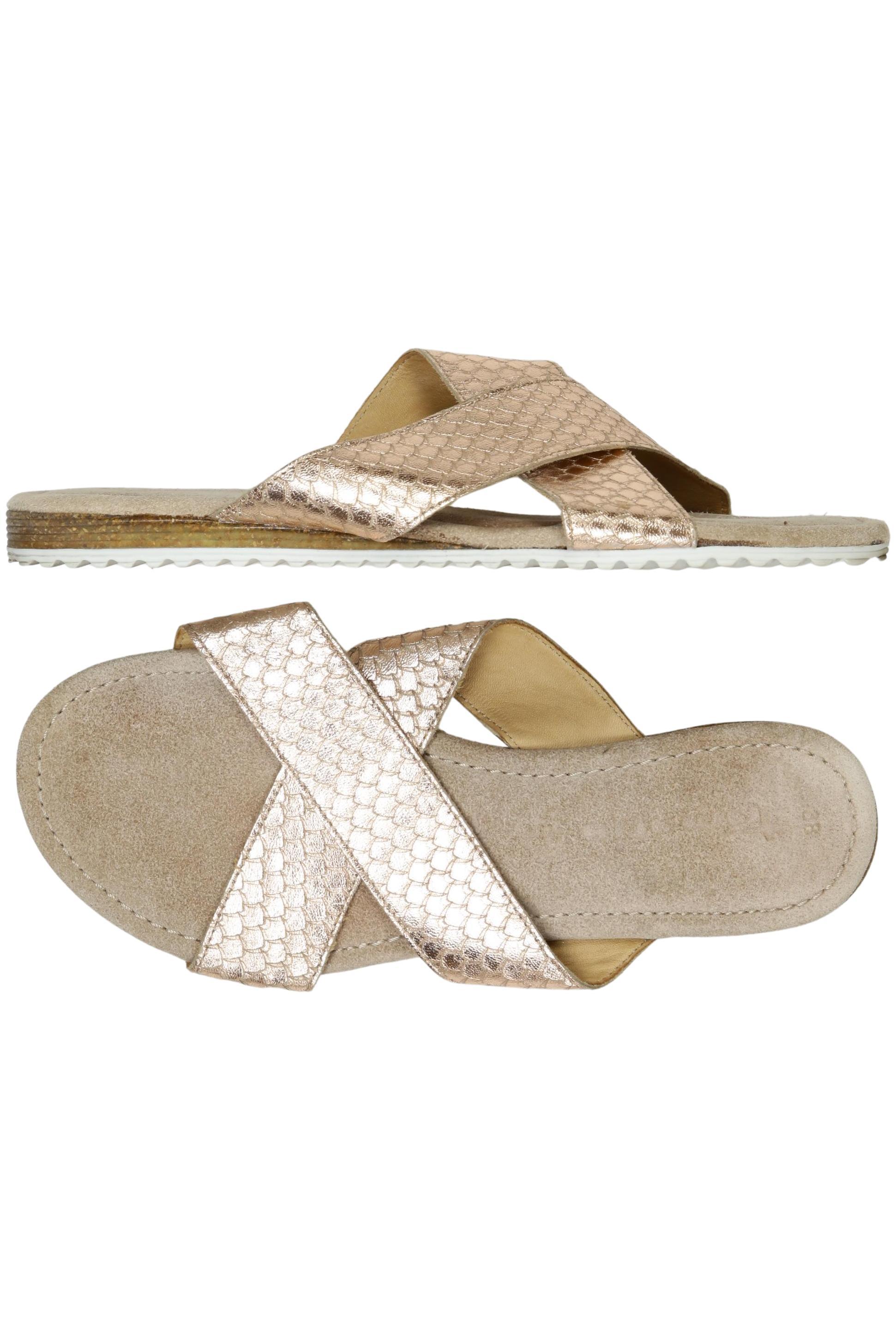 

Tamaris Damen Sandale, gold, Gr. 38