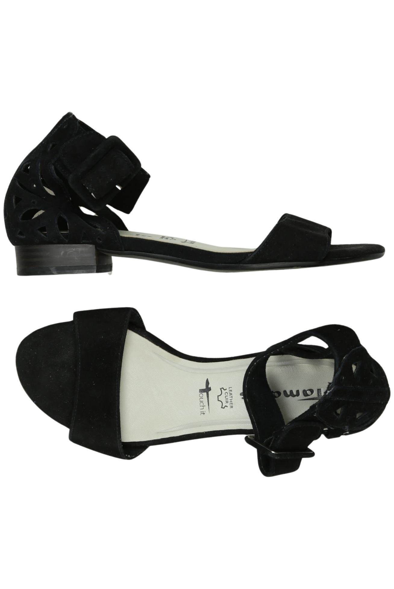 

Tamaris Damen Sandale, schwarz, Gr. 37