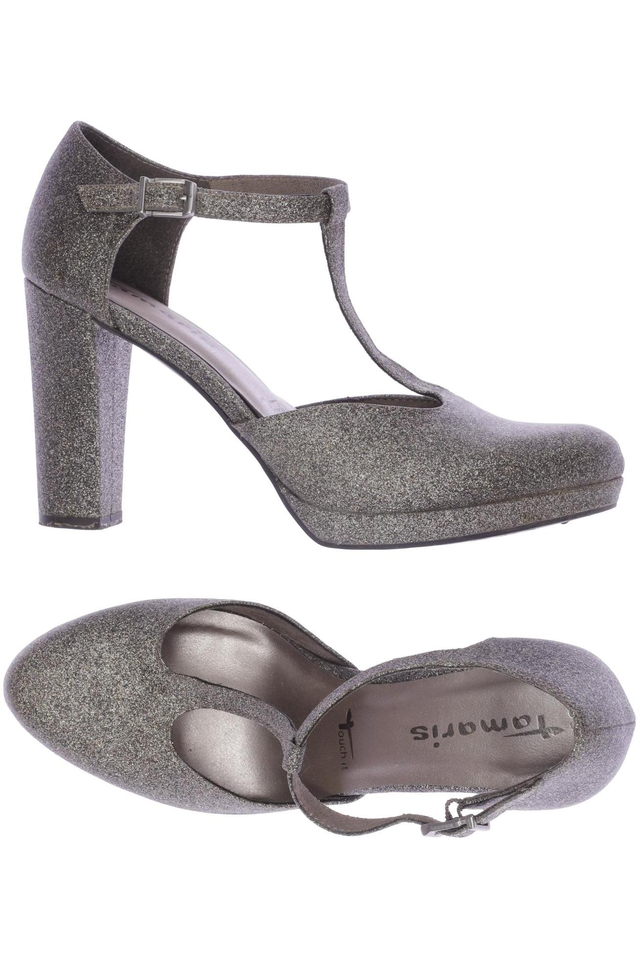

Tamaris Damen Sandale, gold, Gr. 39