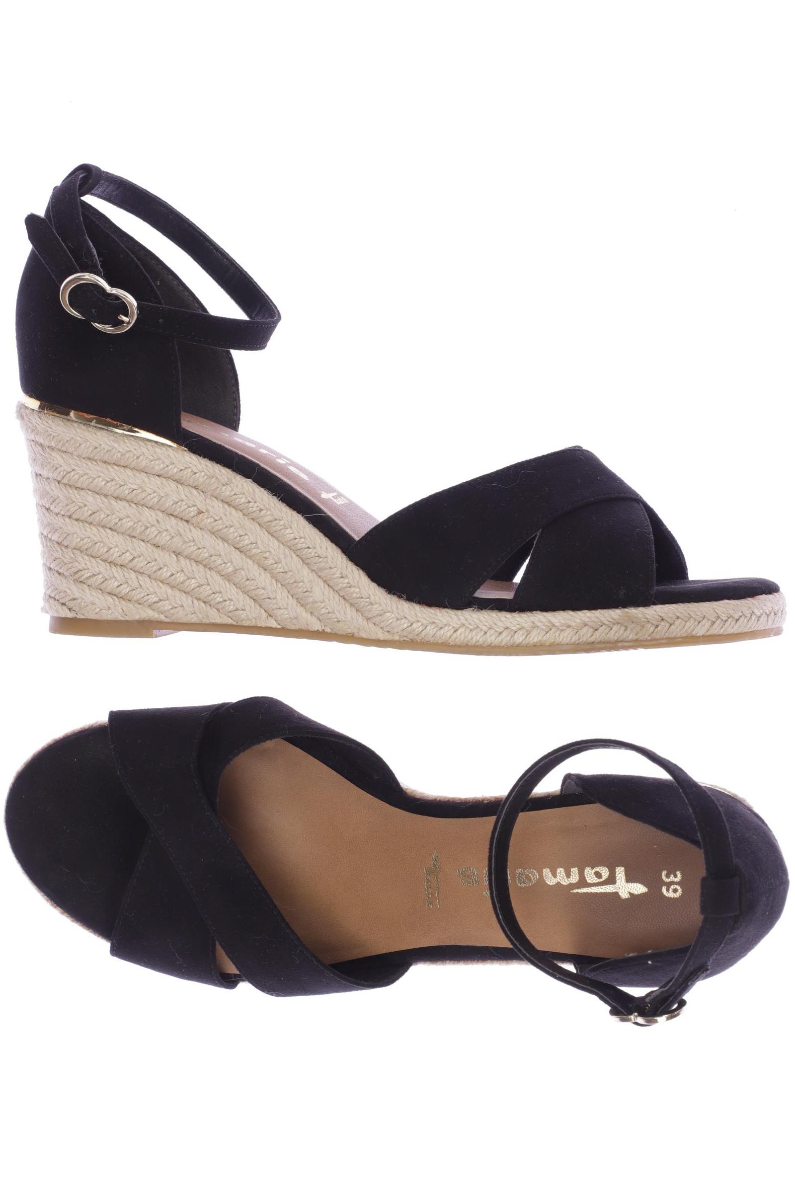 

Tamaris Damen Sandale, schwarz, Gr. 39