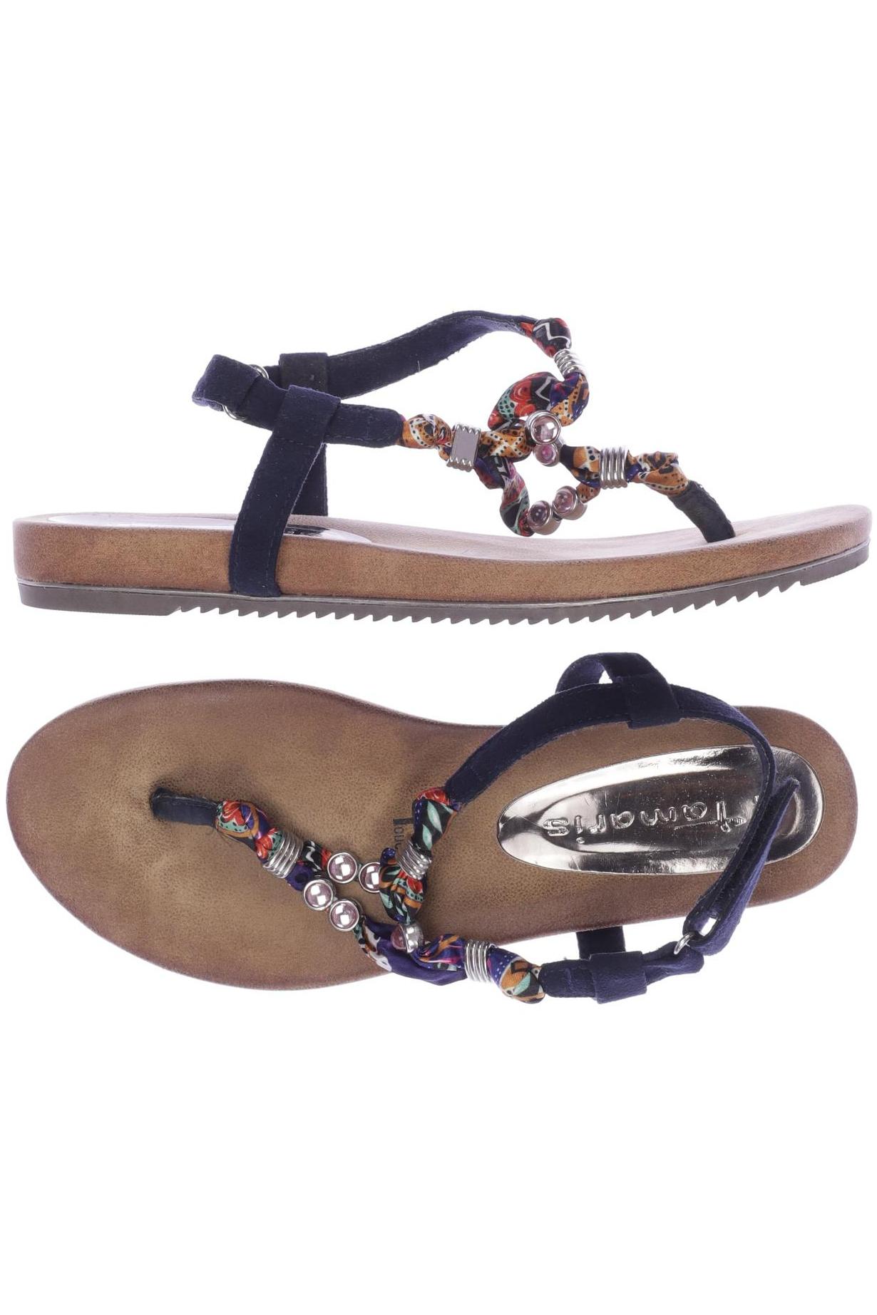 

Tamaris Damen Sandale, marineblau, Gr. 39
