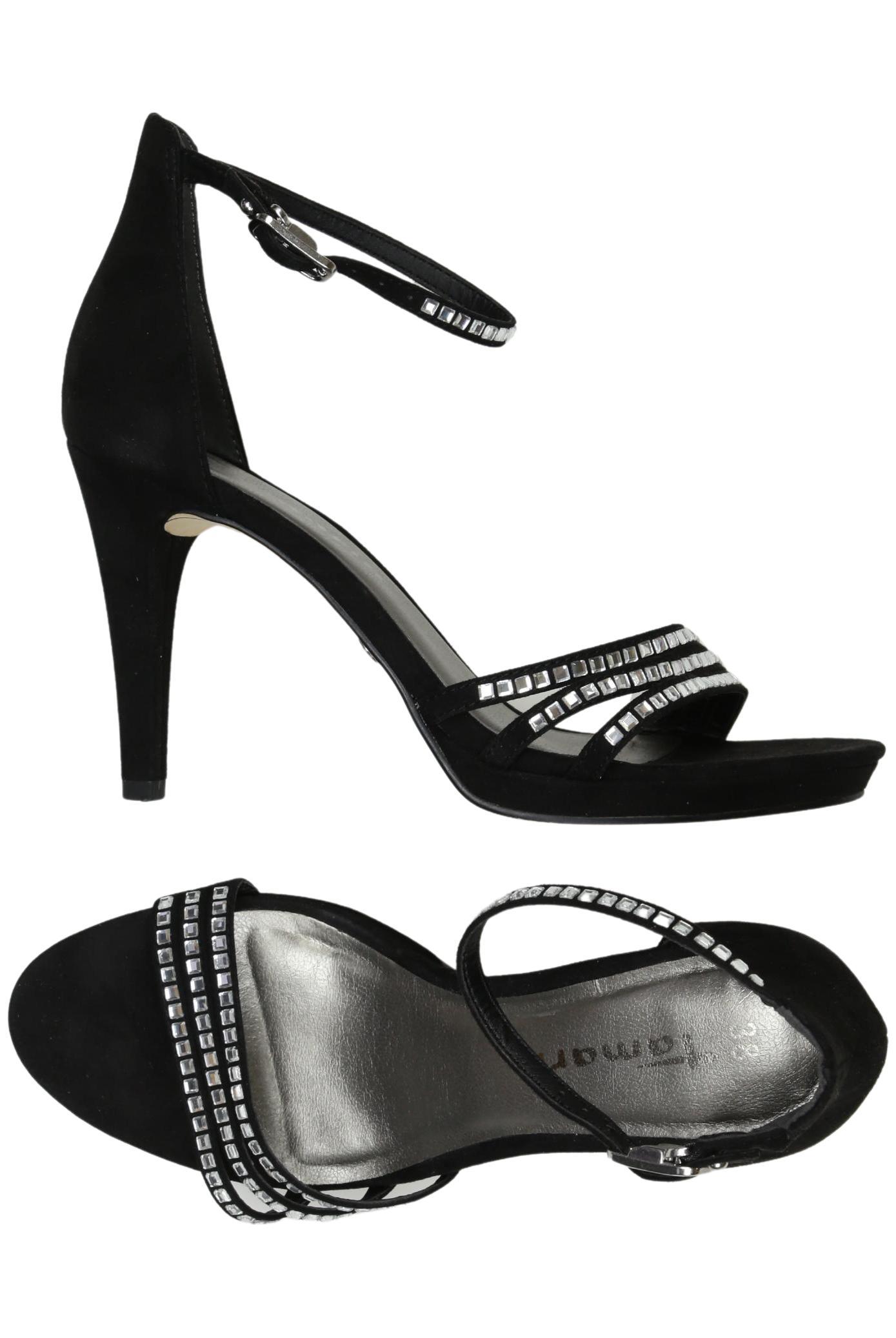 

Tamaris Damen Sandale, schwarz, Gr. 38