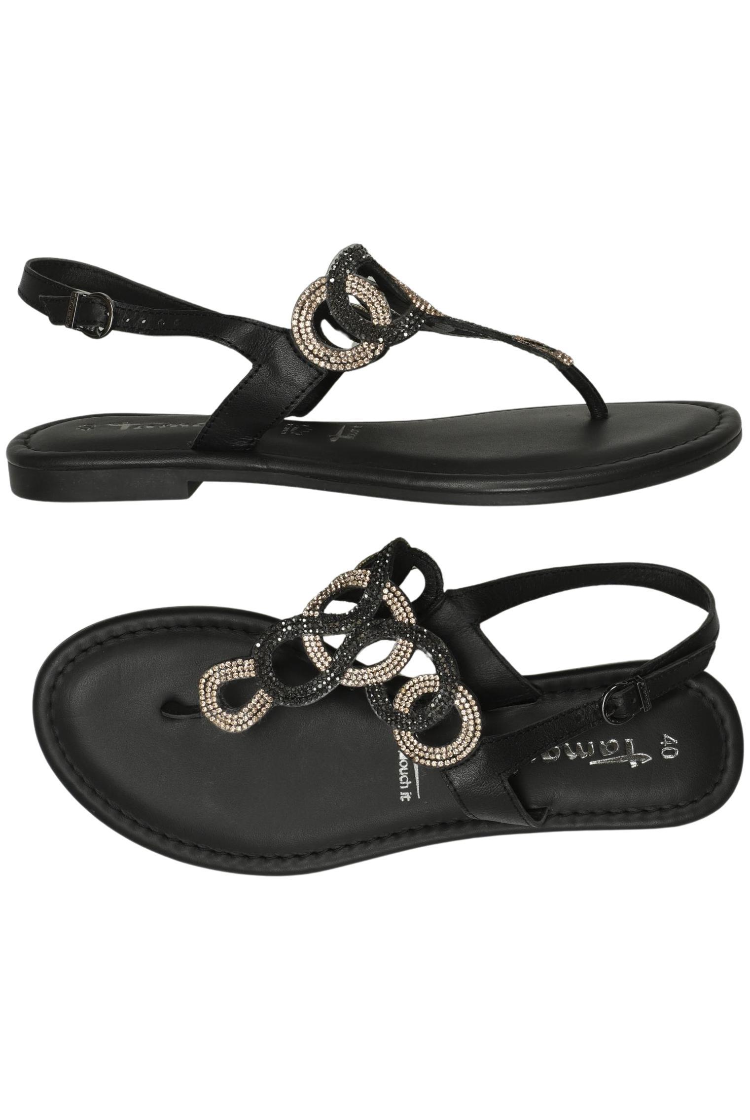 

Tamaris Damen Sandale, schwarz, Gr. 40