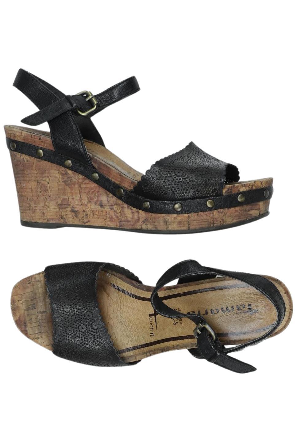 

Tamaris Damen Sandale, schwarz, Gr. 36